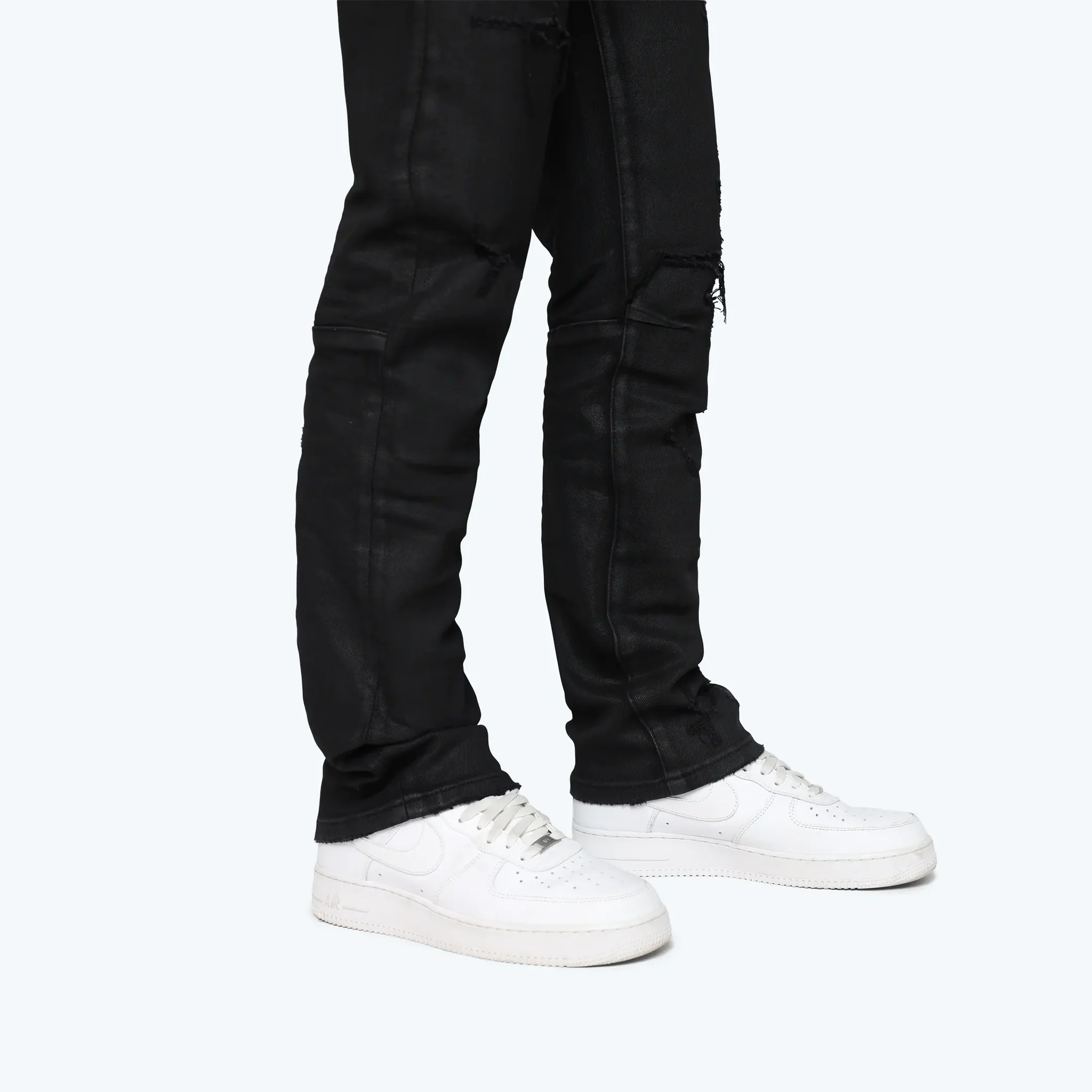 SMOKE RISE - HEAVY WHISKER EFFECT JEANS