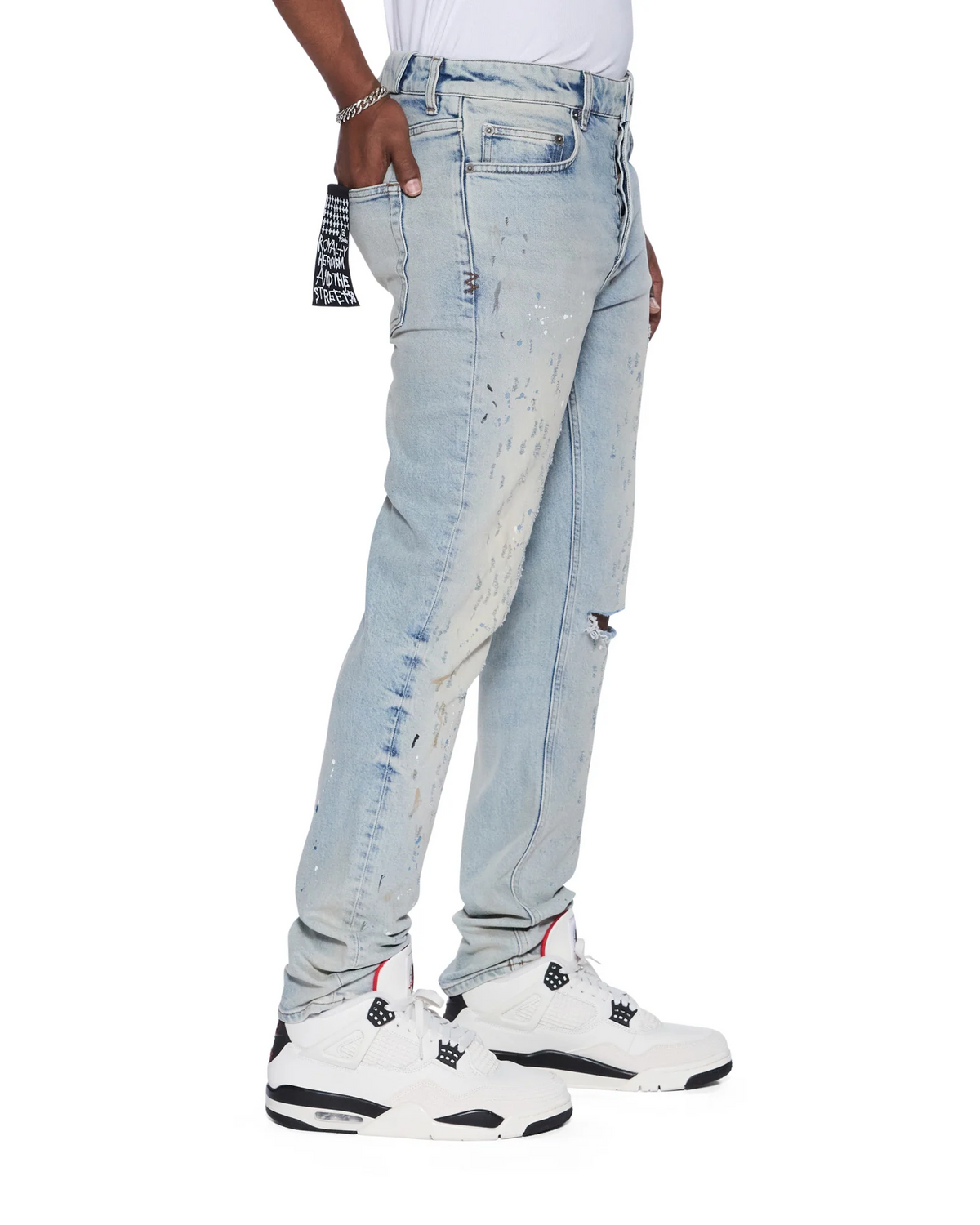 KSUBI -  CHITCH KRYSTAL PAINTED DENIM -MFA26DJ101