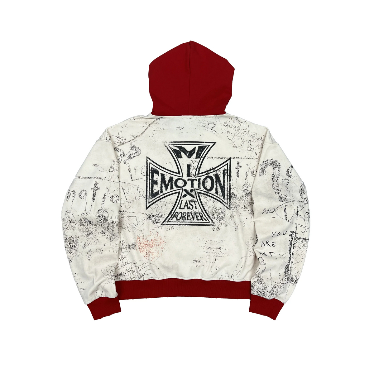 MIXED EMOTION - LAST FOREVER HOODIE -RED