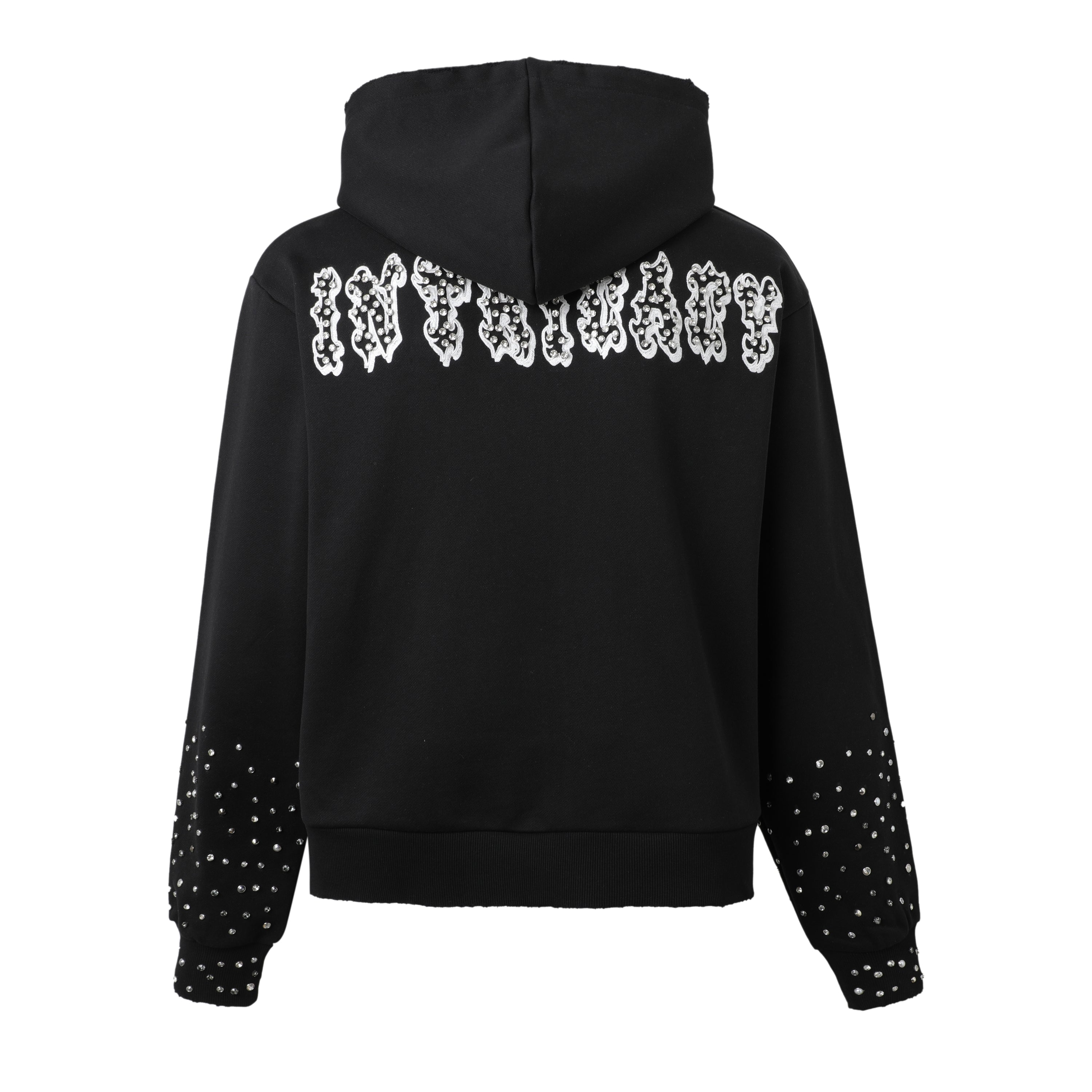LOST INTRICACY - PATCH ZIP UP HOODIE (BLACK)