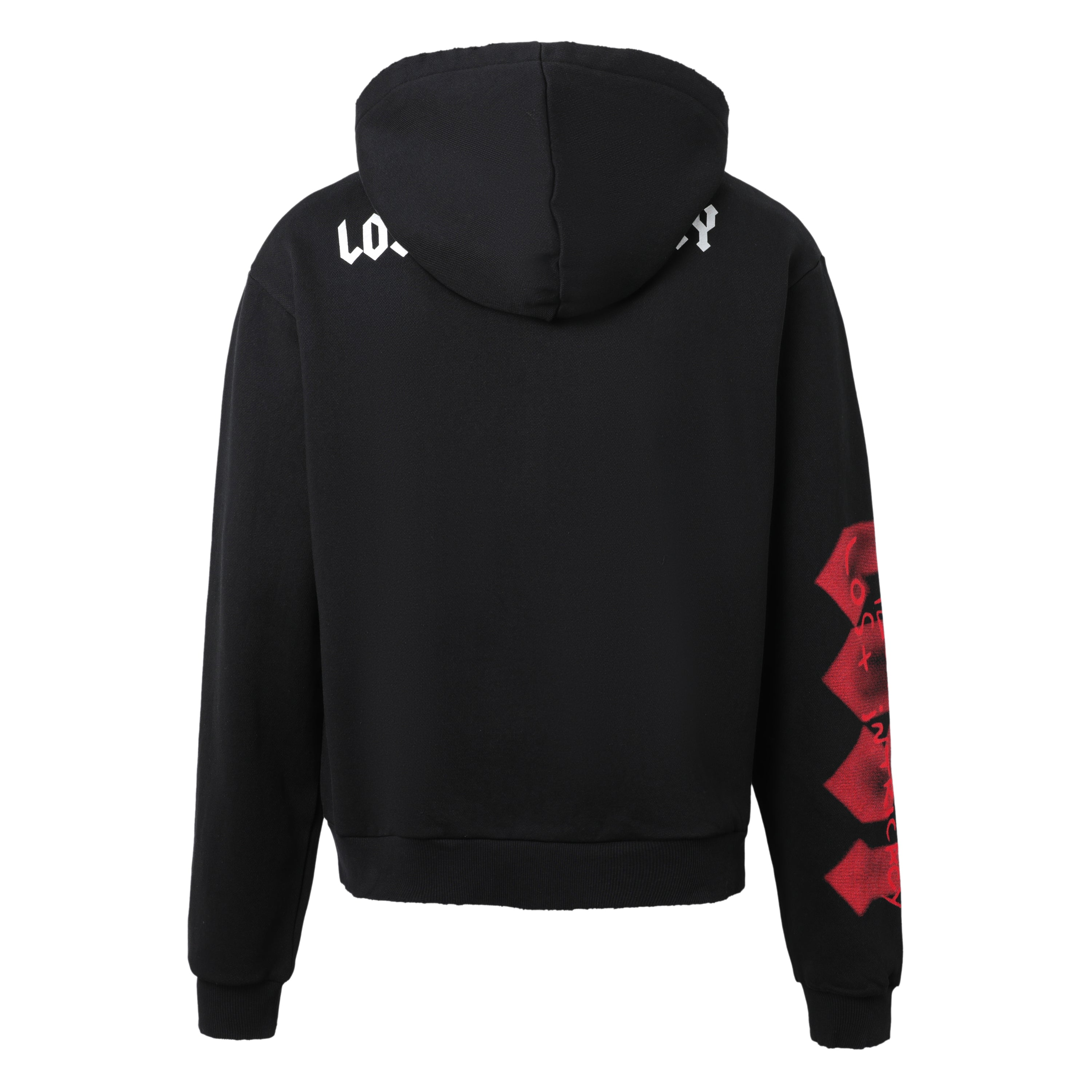 LOST INTRICACY - SKULL BOUND ZIP UP (BLACK/RED)