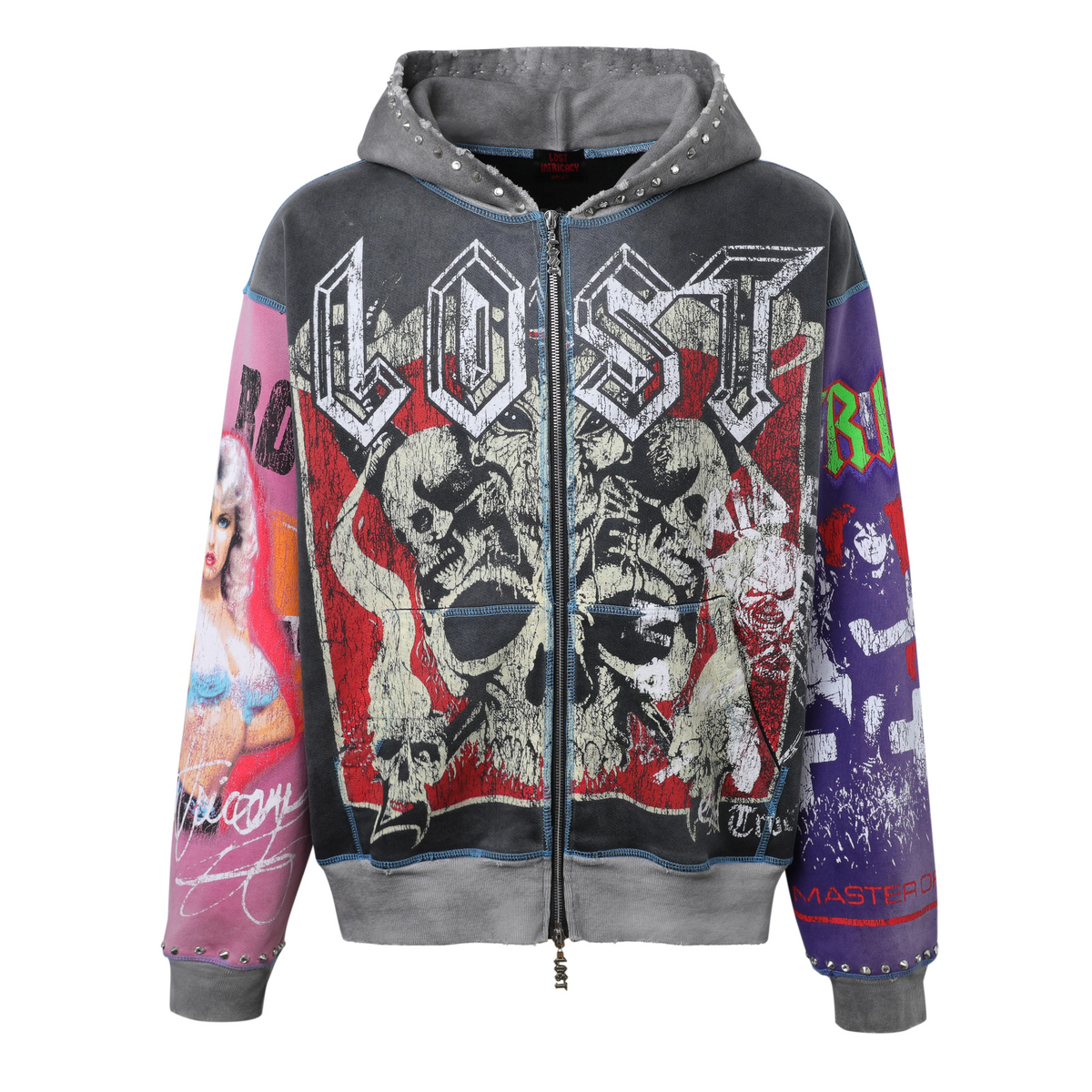 LOST INTRICACY - SPLIT WORLD ZIP UP