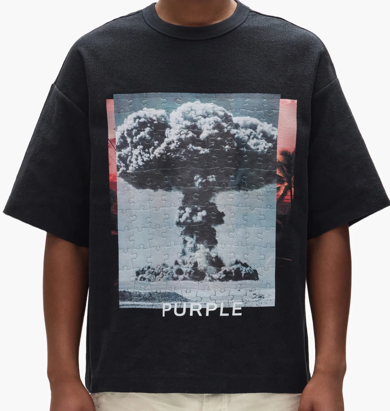 PURPLE - M1057-HJBD MELTDOWN TEE