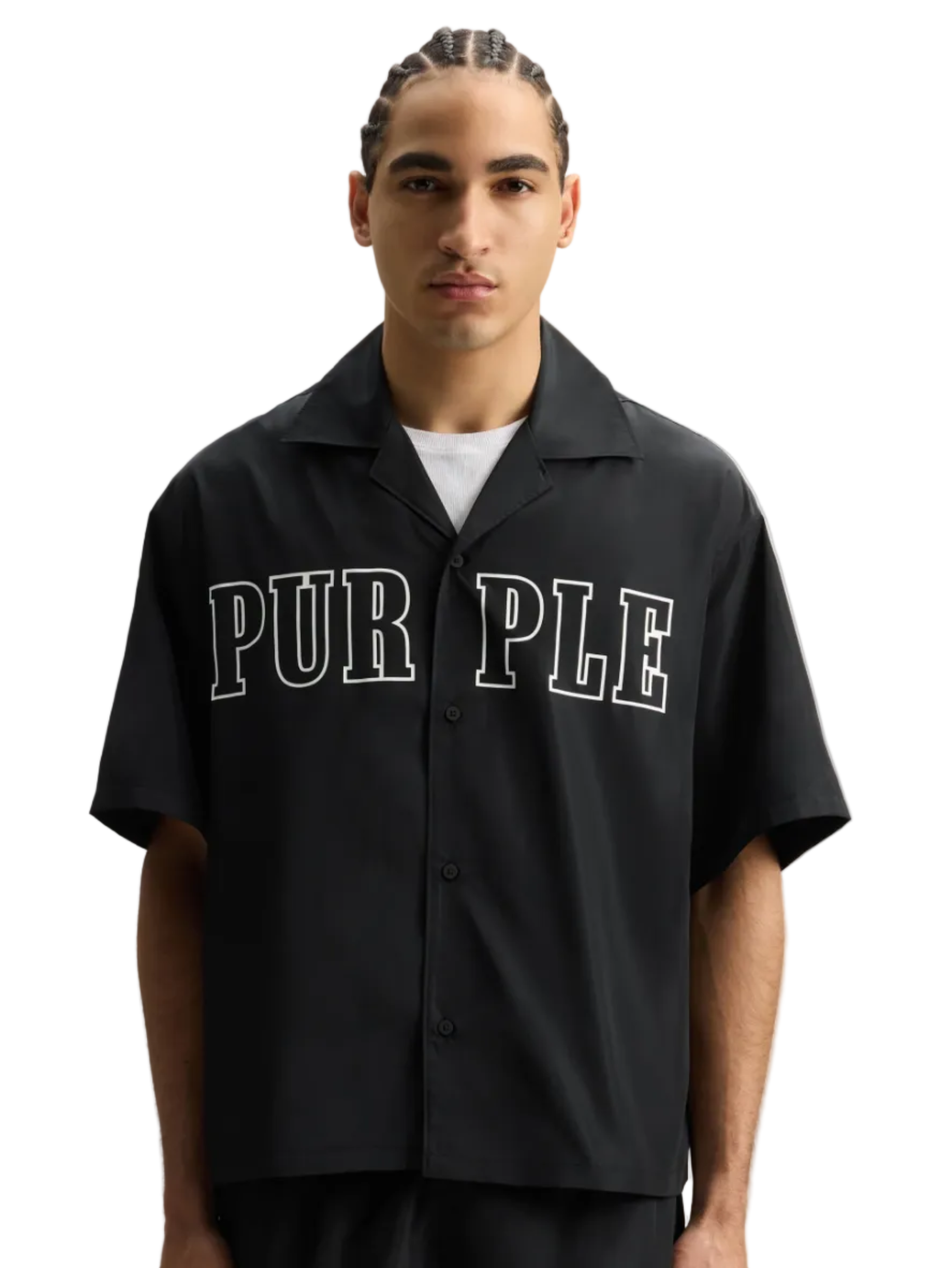 PURPLE - WORDMARK OUTLINE SHIRT