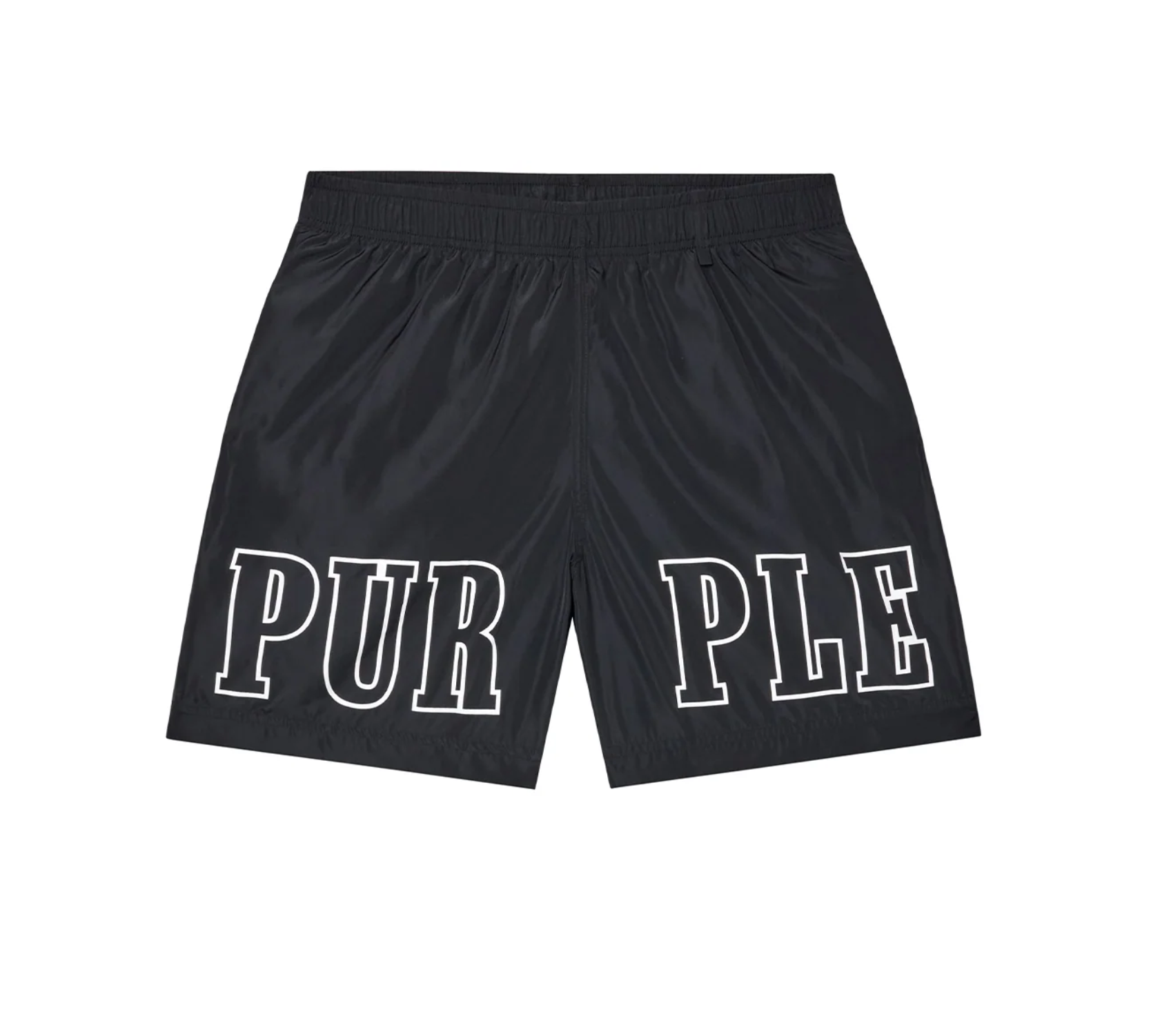 PURPLE - WORDMARK OUTLINE SWIM SHORT