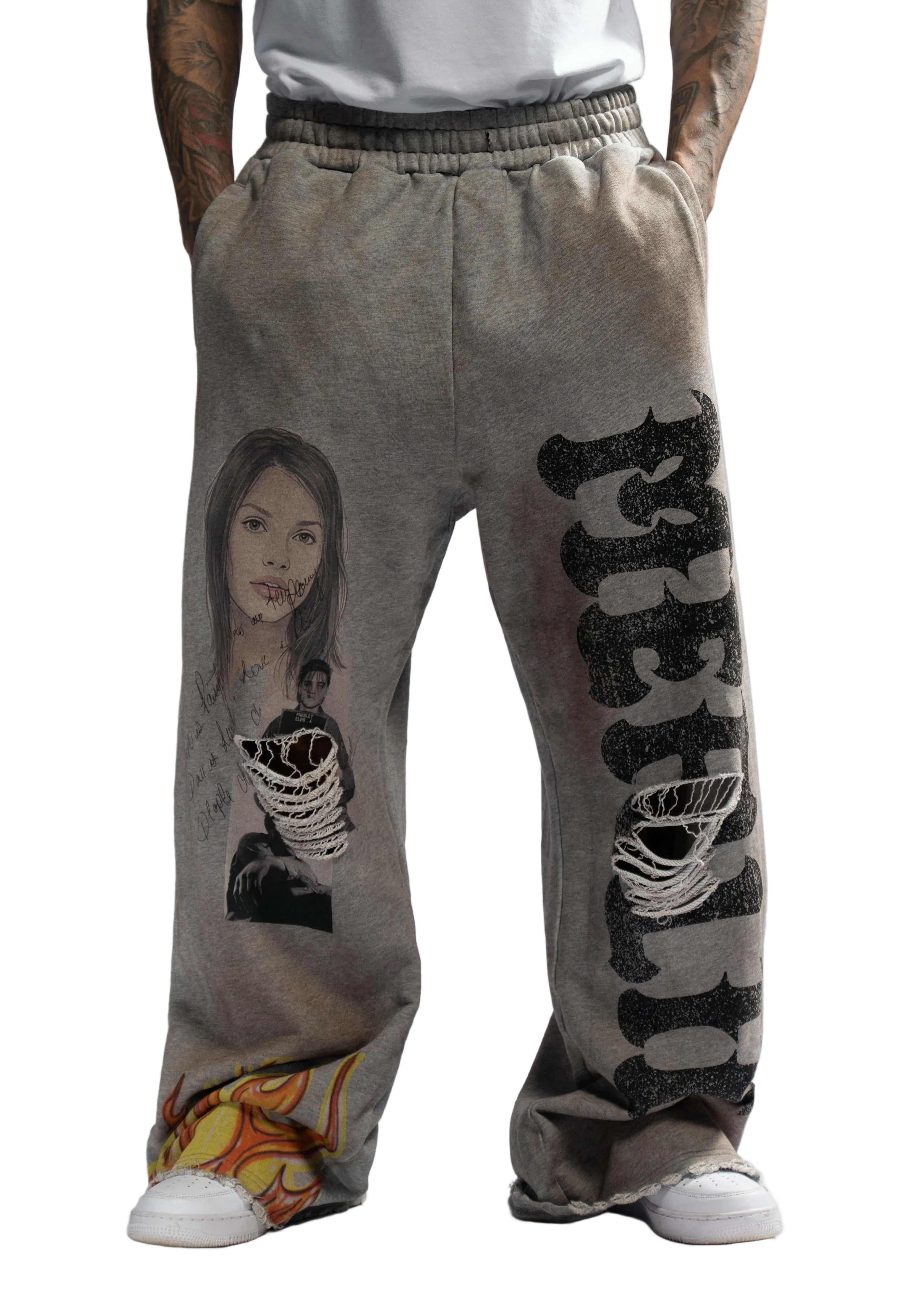 MERLIN - HANDMADE PAIN SWEATPANTS