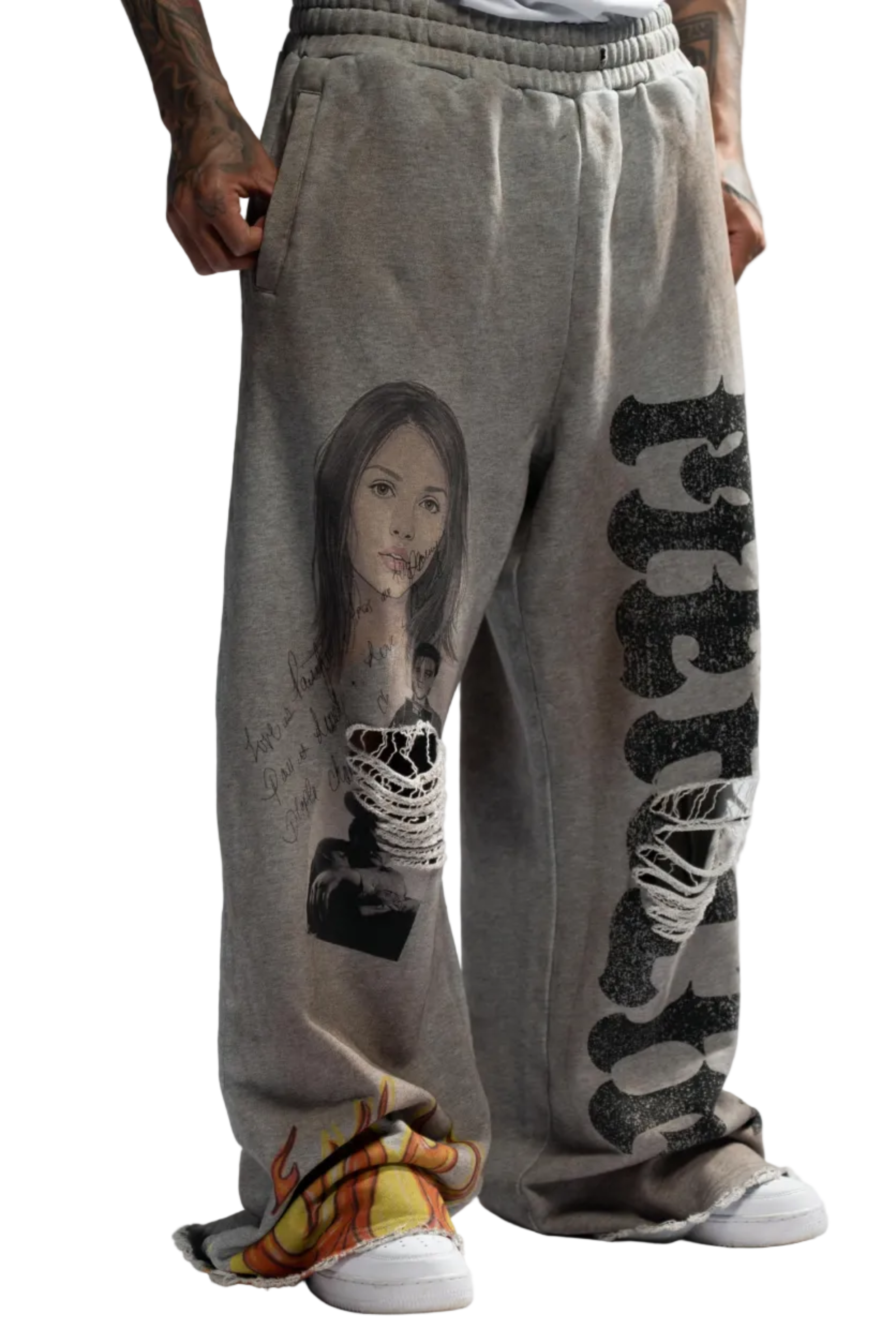 MERLIN - HANDMADE PAIN SWEATPANTS