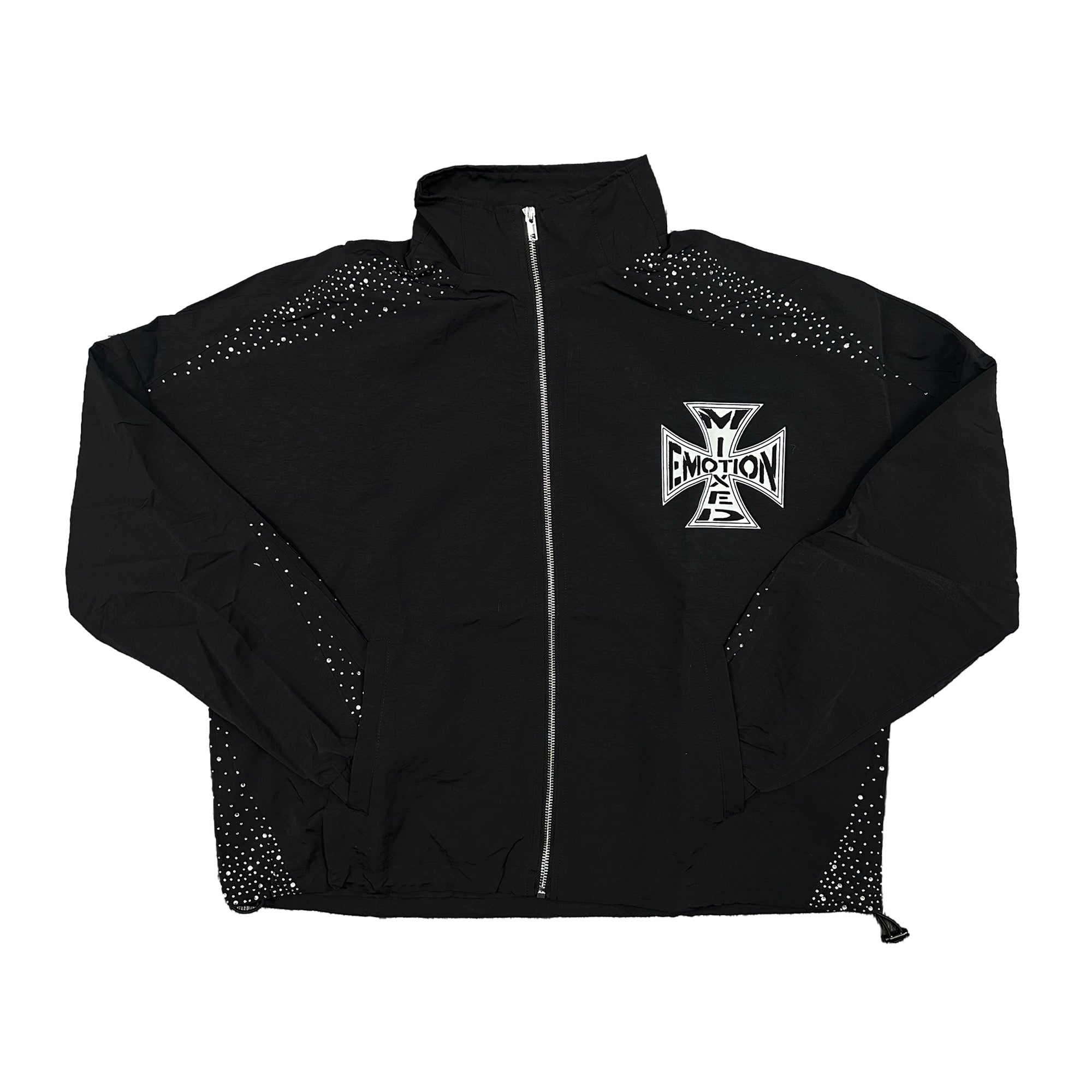 MIXED EMOTION - Classic Nylon Jacket (BLACK)
