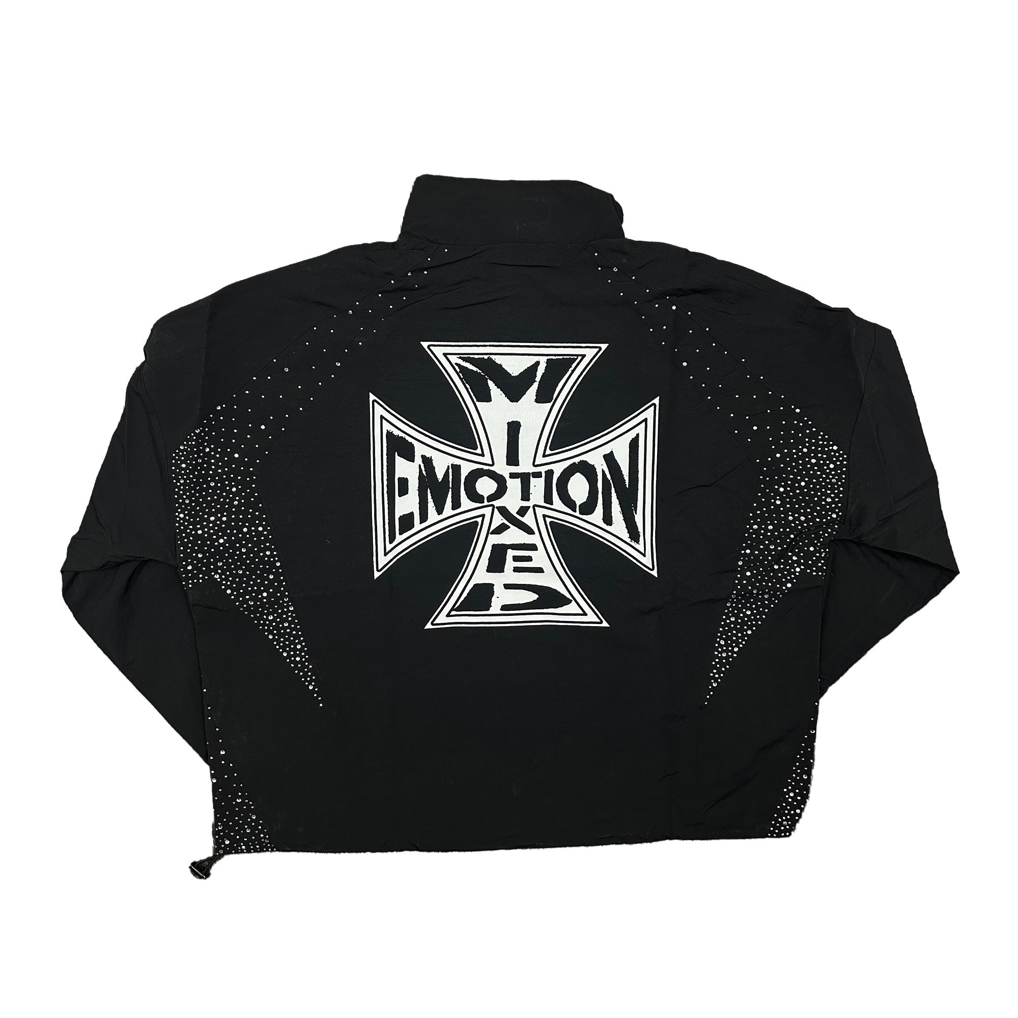 MIXED EMOTION - Classic Nylon Jacket (BLACK)