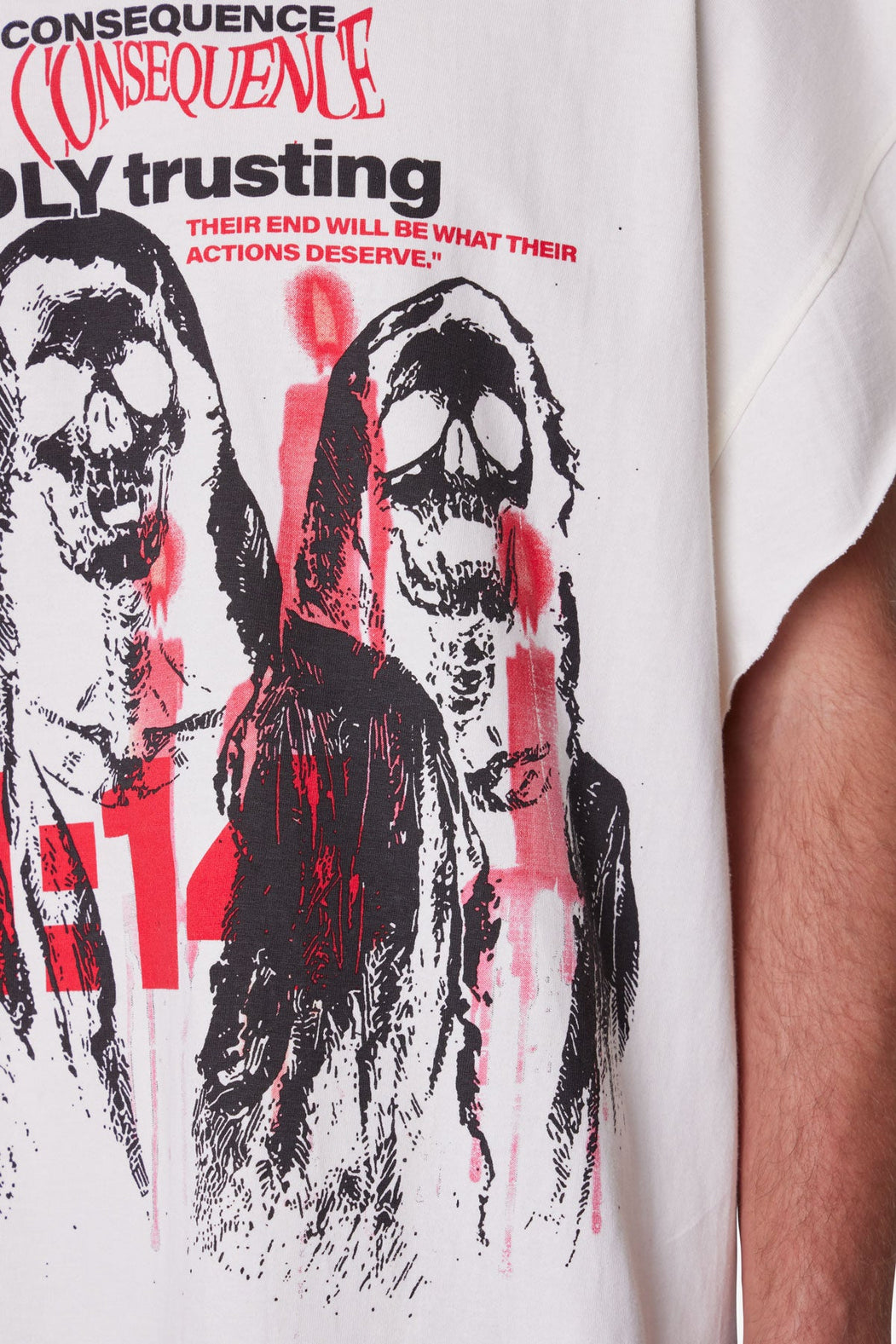 MNML - GRIM CUT OFF TEE