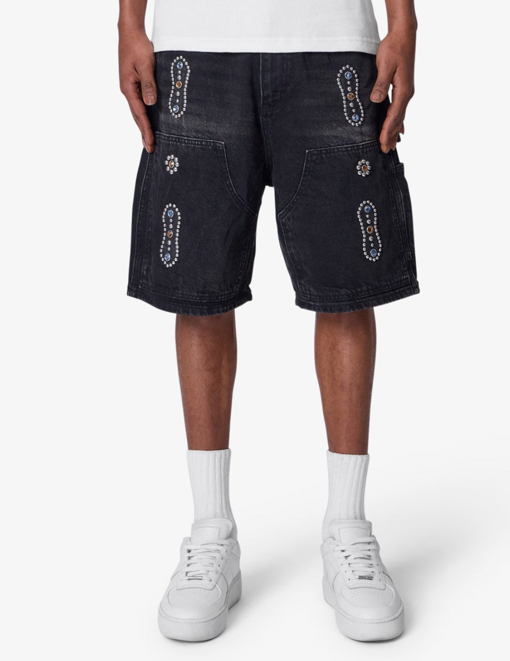 MNML - WESTERN JEWEL DENIM SHORTS