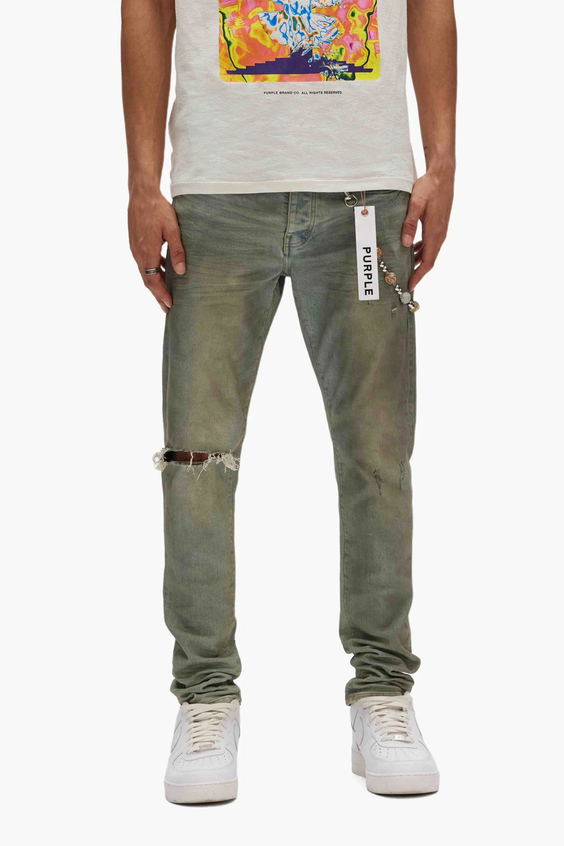 PURPLE - P001-LDW low rise skinny