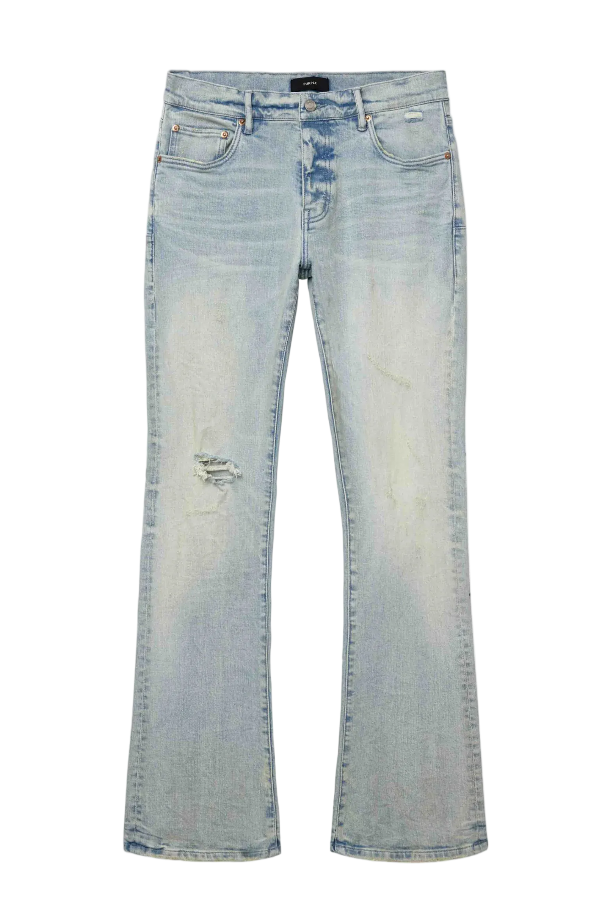 PURPLE - P004-FBLN226 BLOWOUT FLARE JEANS