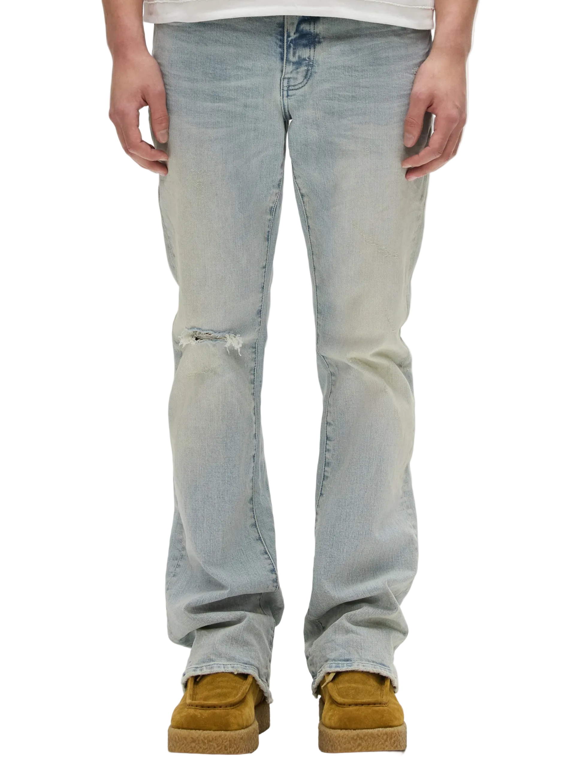 PURPLE - P004-FBLN226 BLOWOUT FLARE JEANS