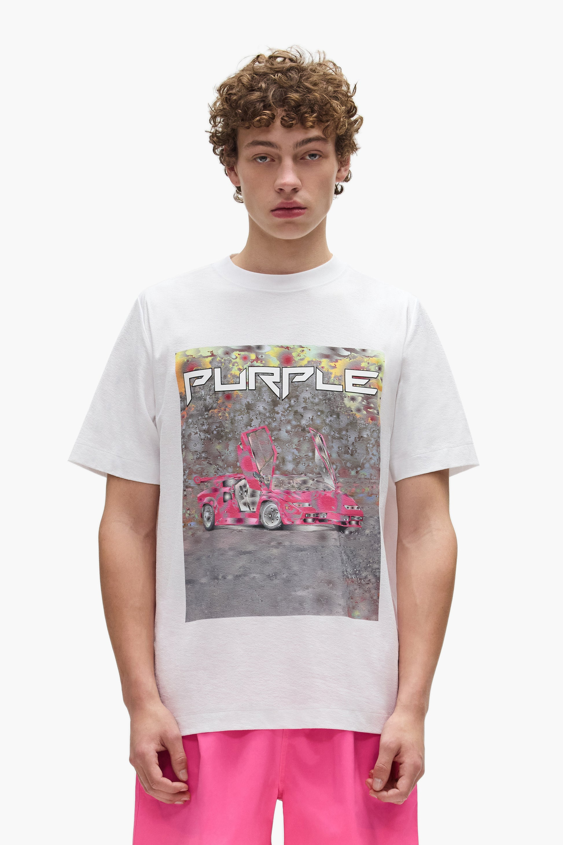 PURPLE - P104-TBDS DITCHED TEE