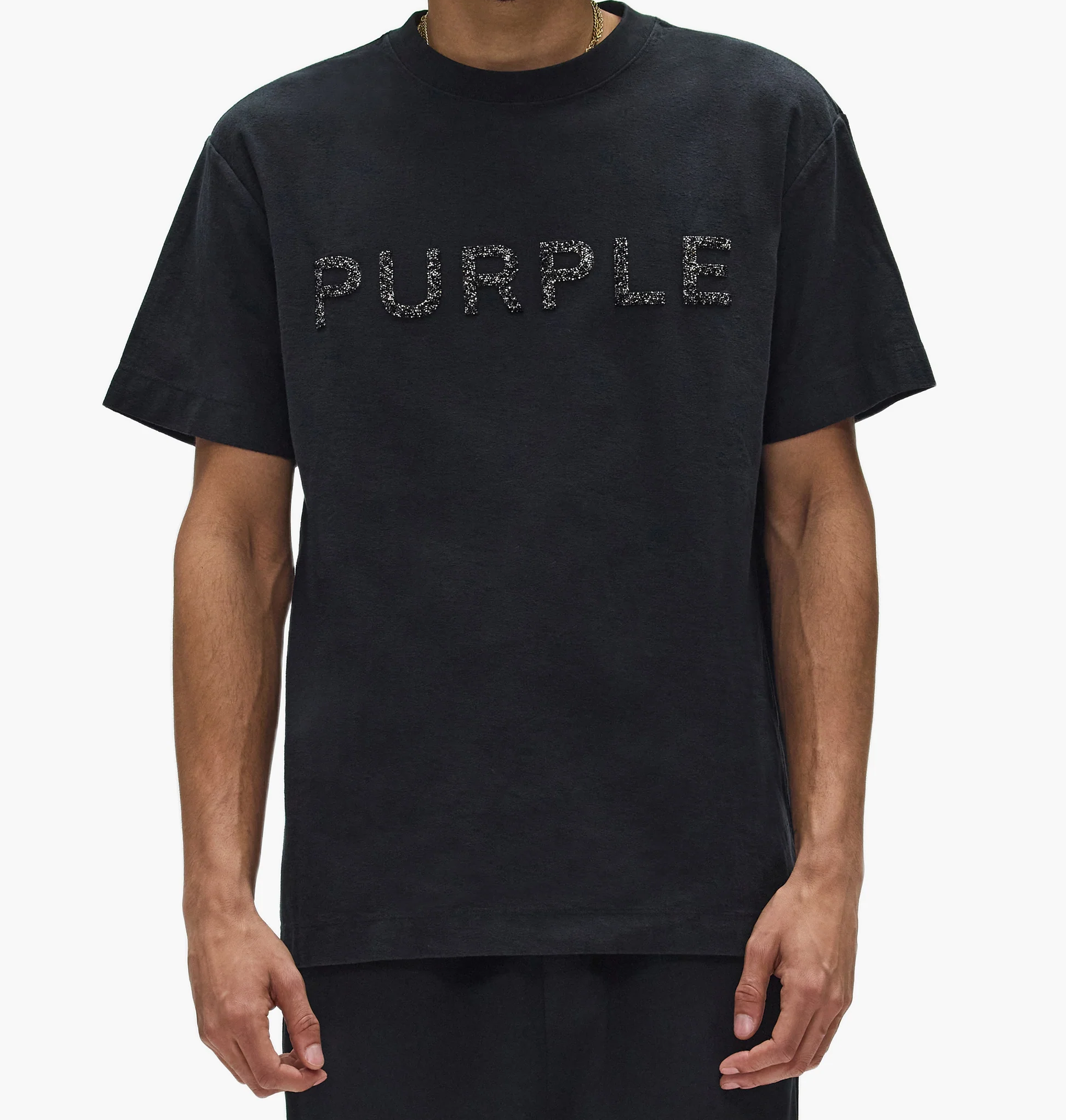 PURPLE - P104-TBMS CRYSTAL TEE