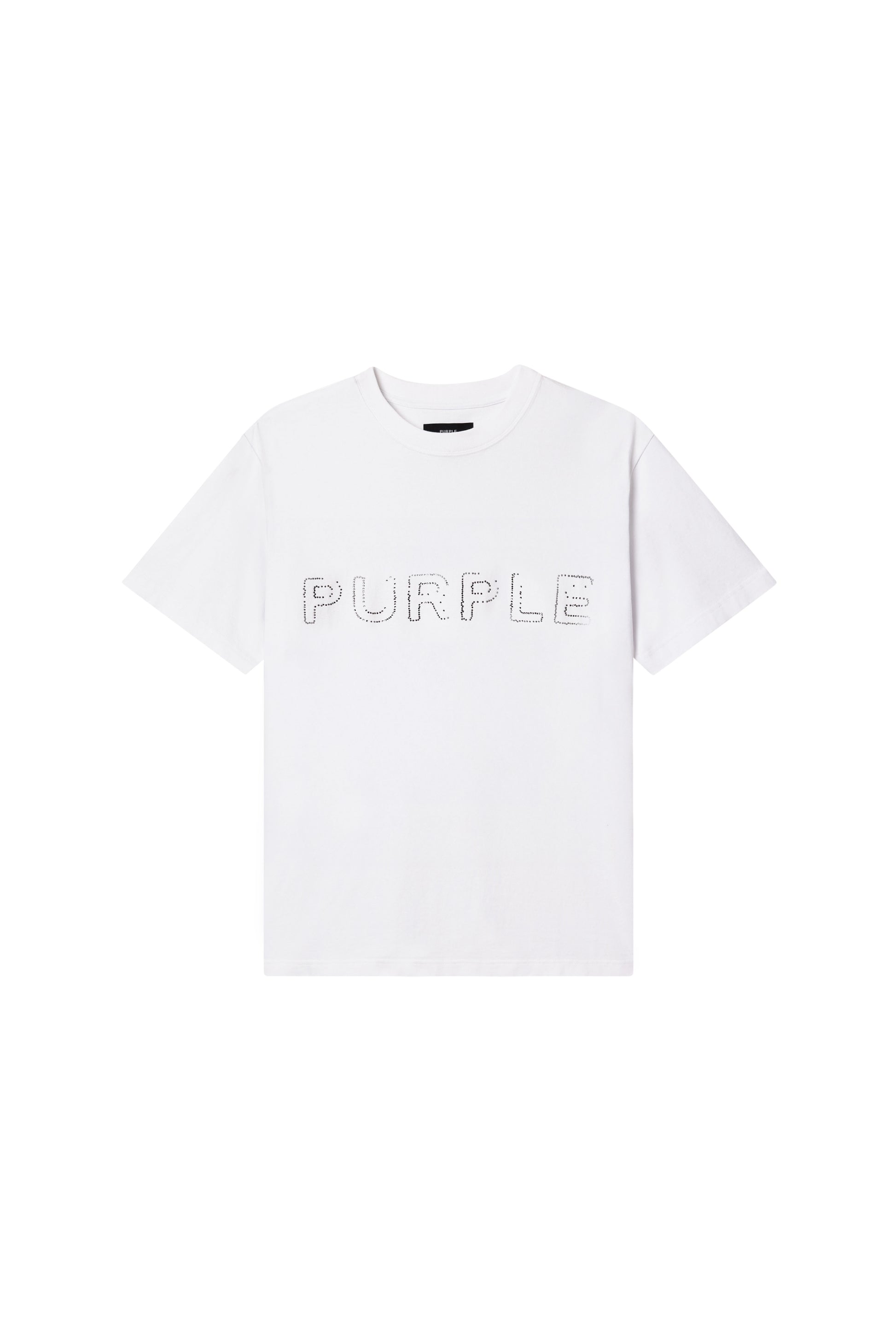 Purple- Crystal Wordmark Tee