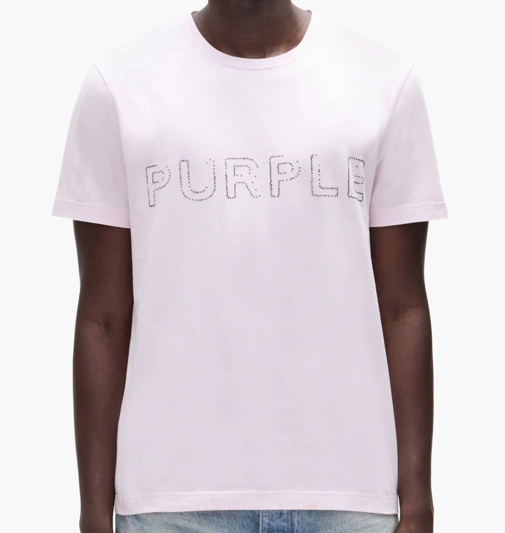 PURPLE - P109-CCLC425 CRYSTAL TEE