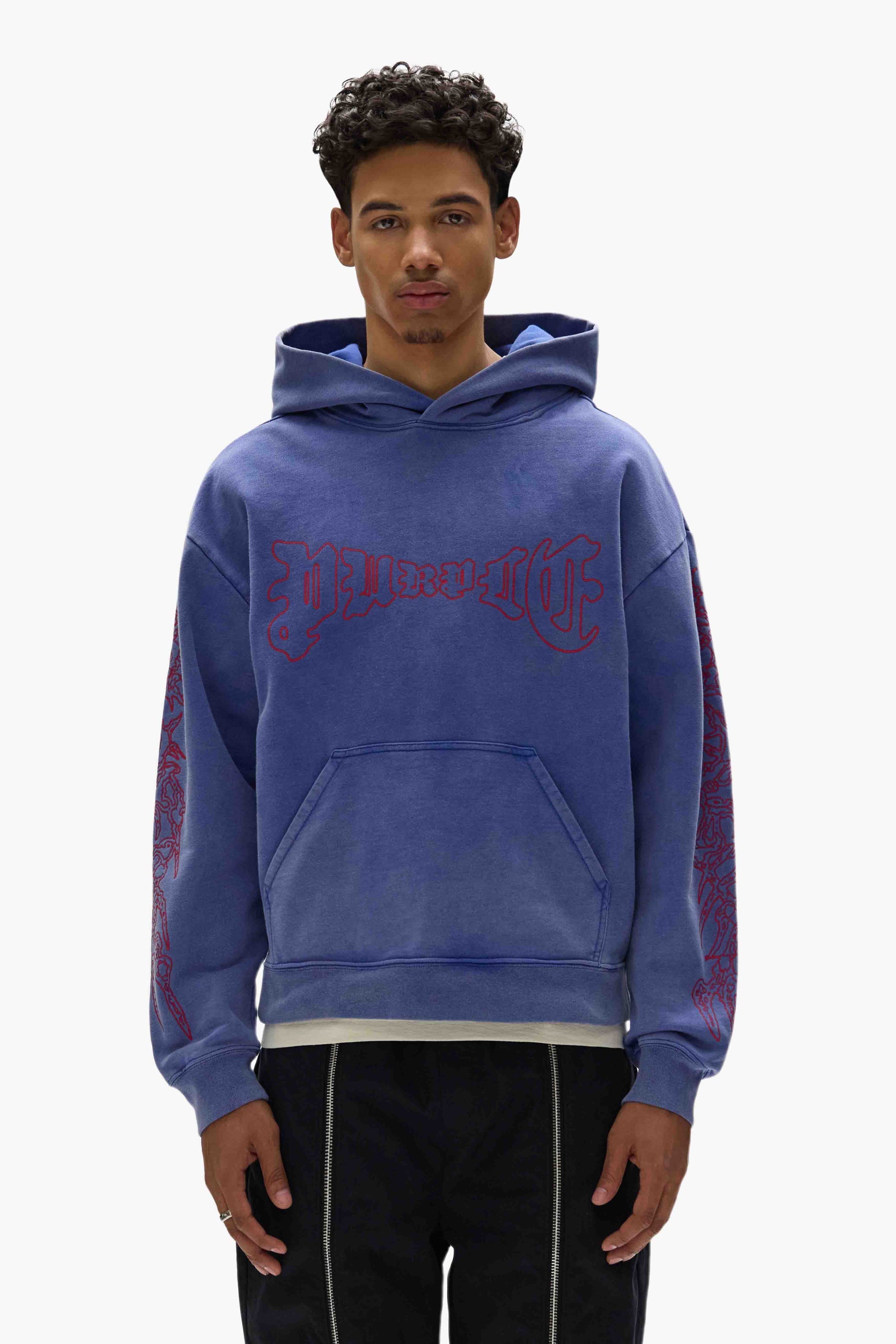 Purple - Arched Gothic Hoodie