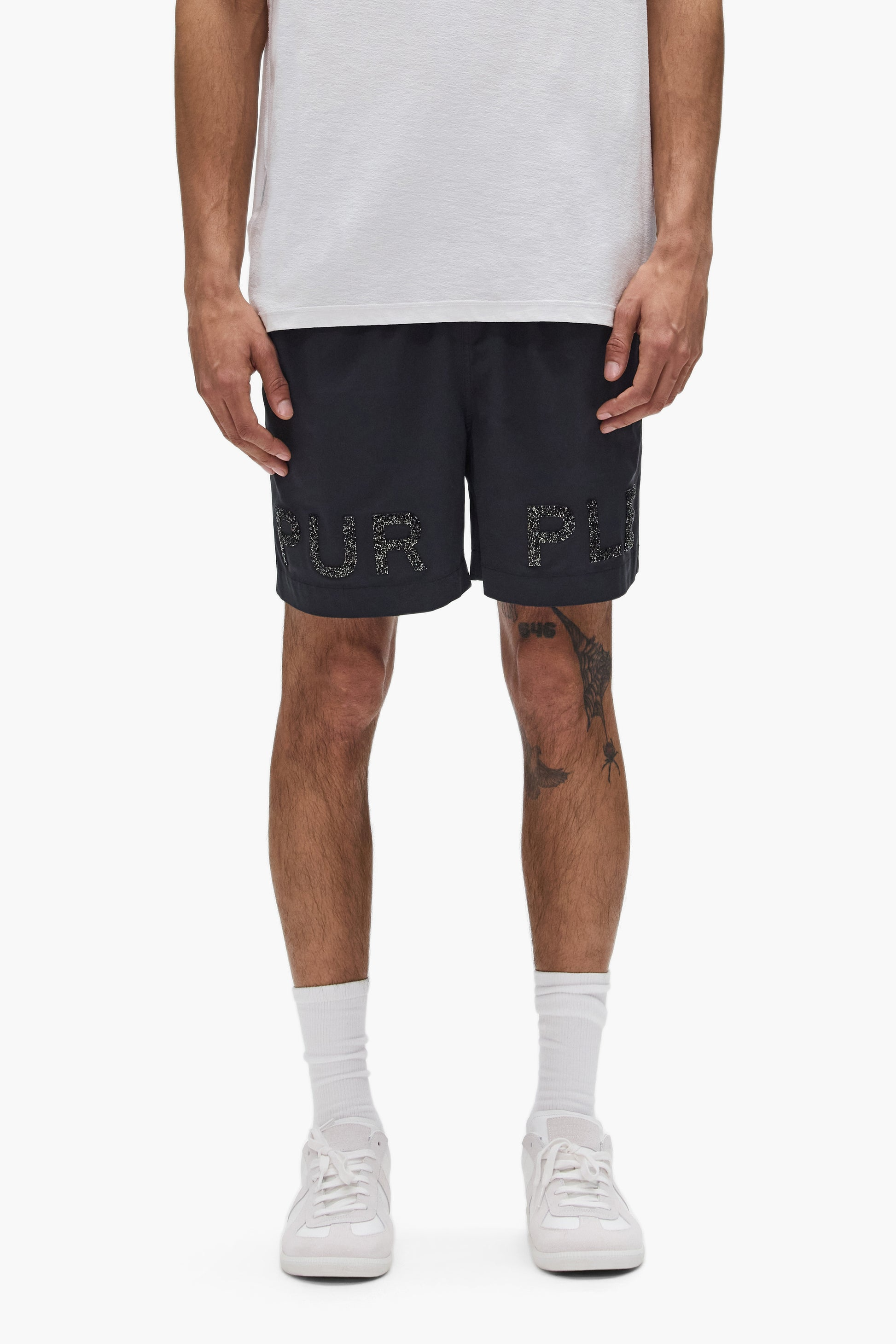 PURPLE - P504-PBMS CRYSTAL SHORTS