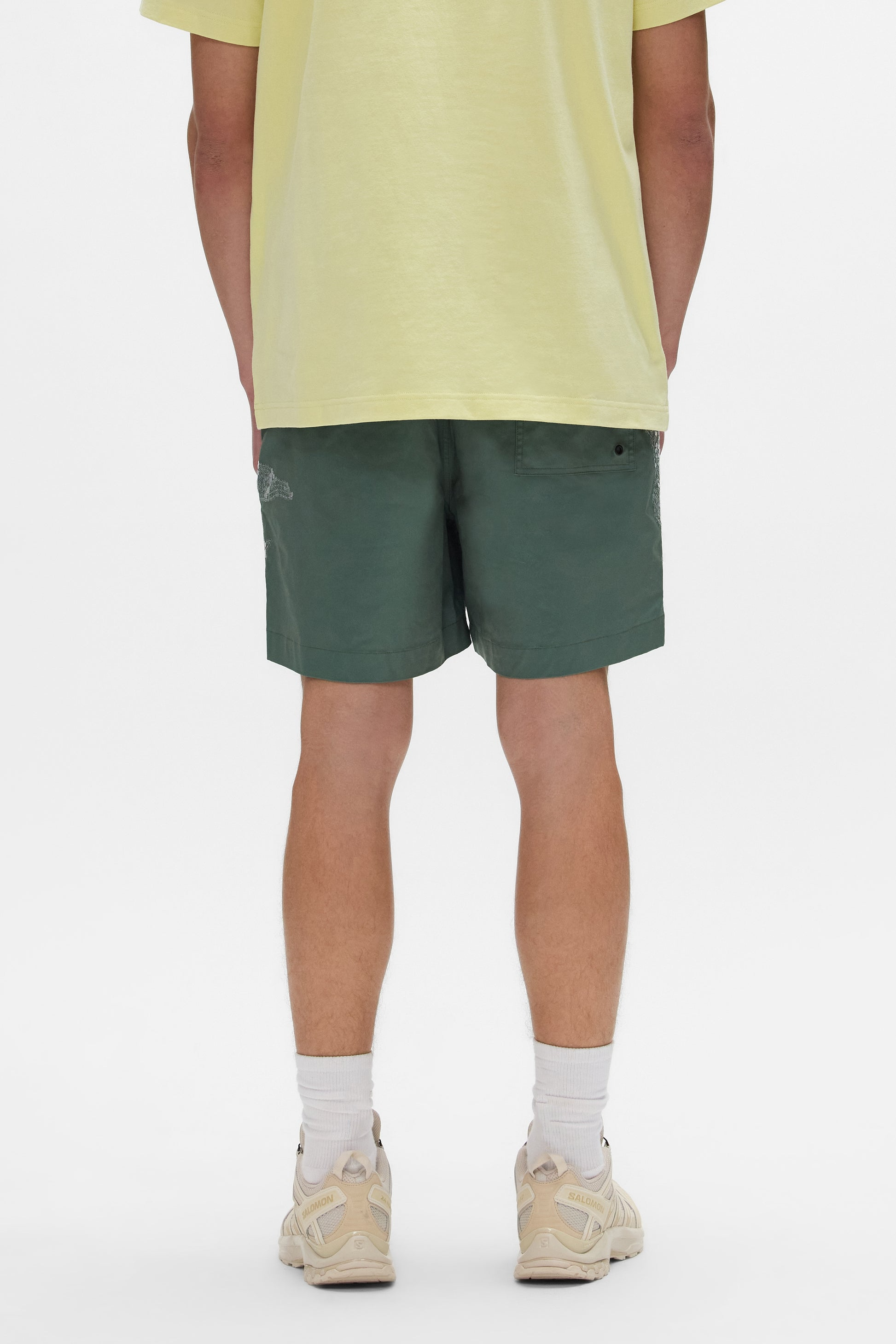 PURPLE - P504-PLSS SEQUIN CAMOUFLAGE SHORTS