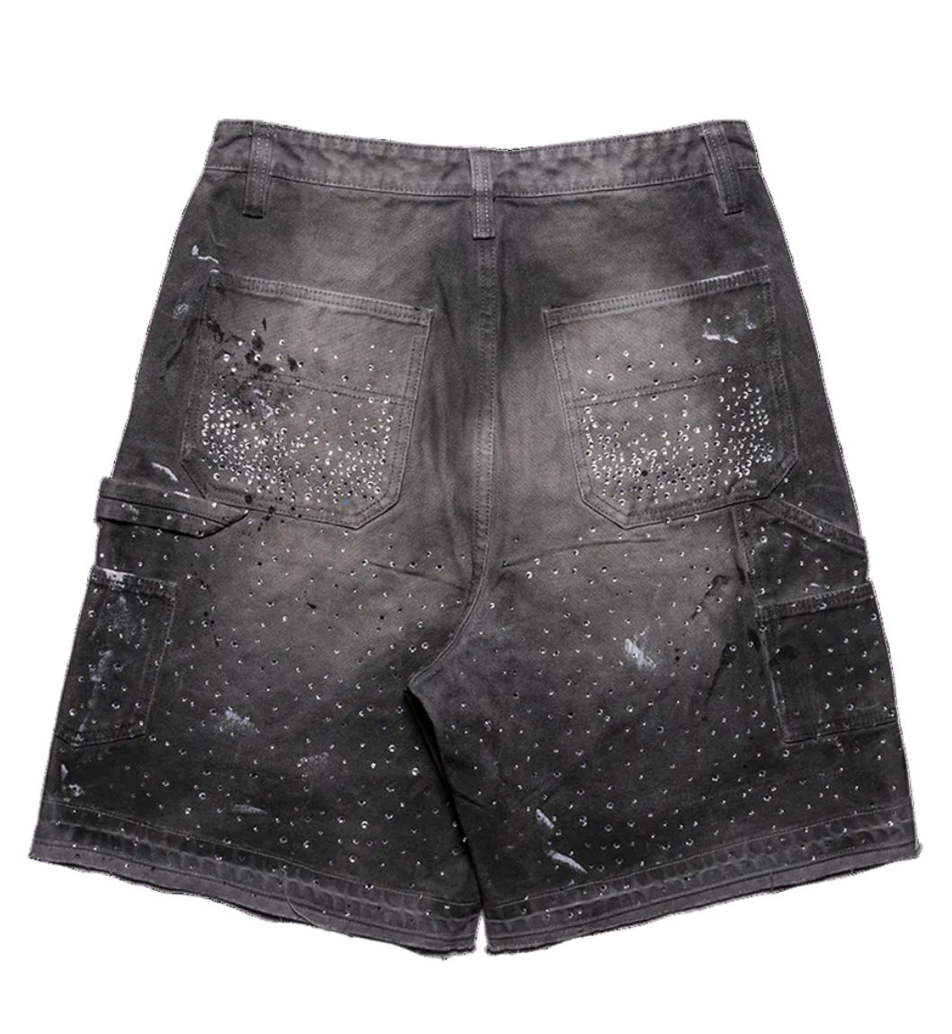 PAPER MONEY - CRYSTALIZED JEAN SHORT