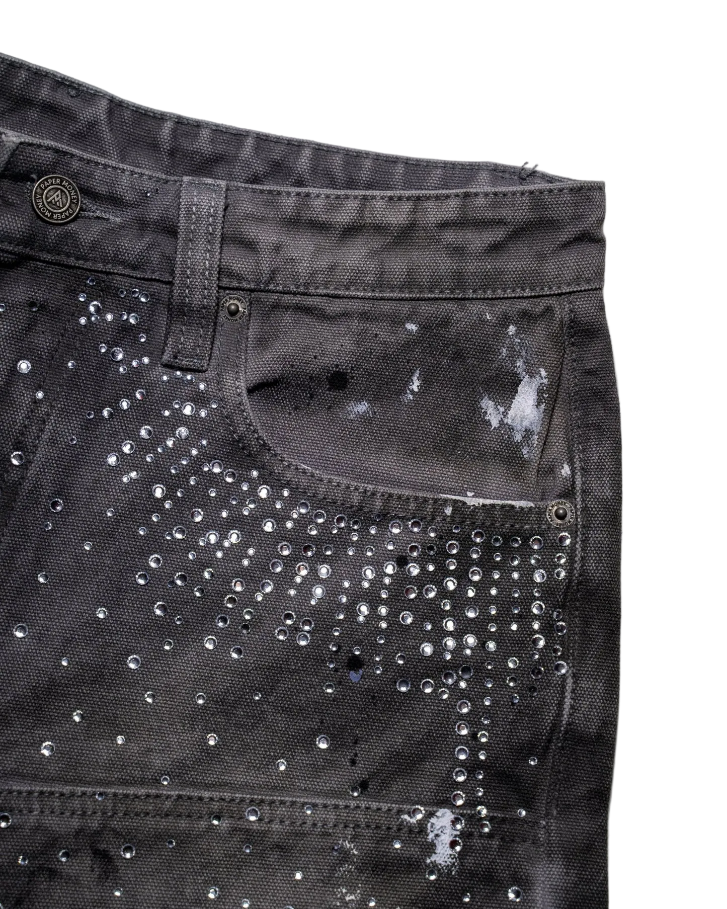PAPER MONEY - CRYSTALIZED JEAN SHORT