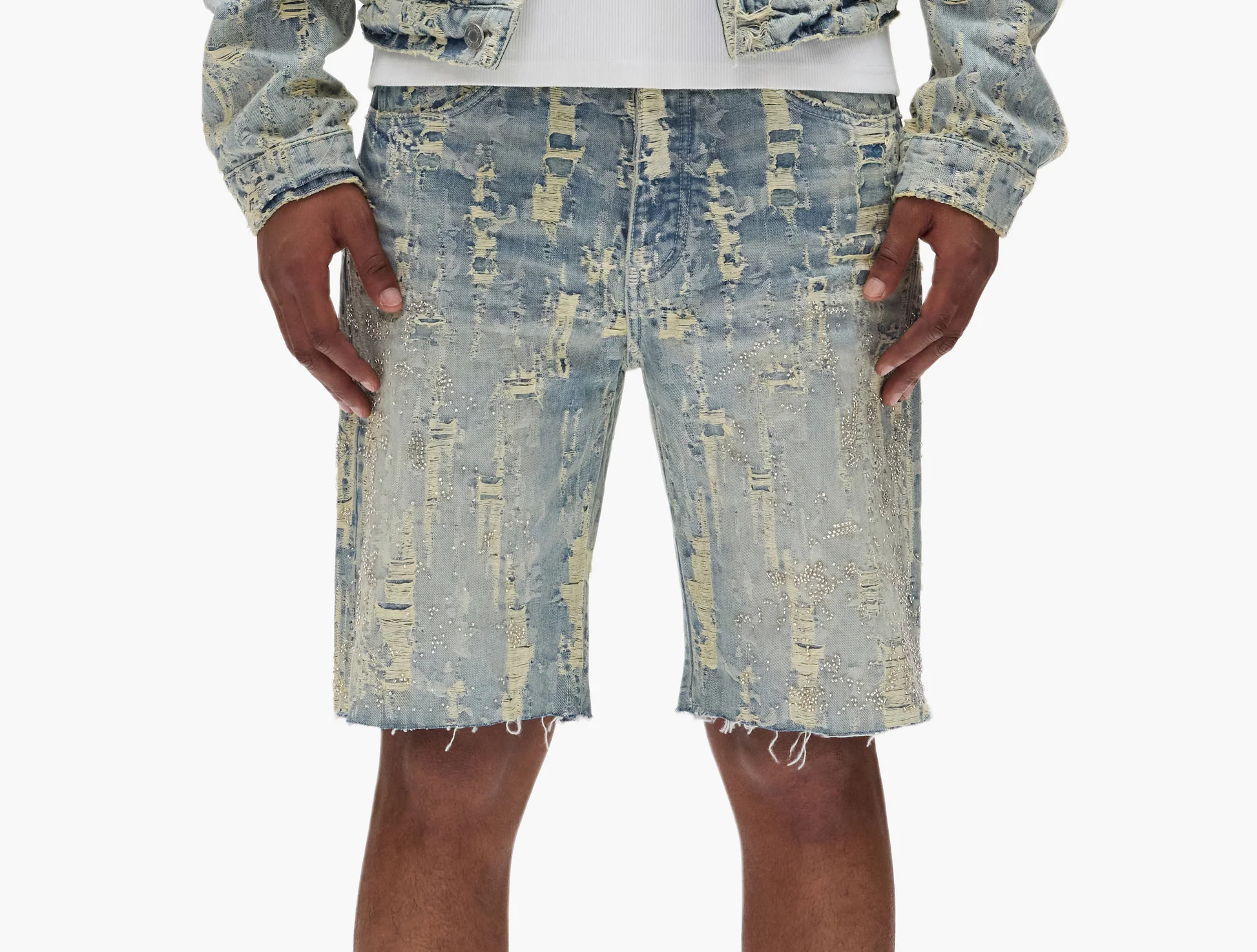 PURPLE - P059-BDRL BEAD DESTROY SHORT