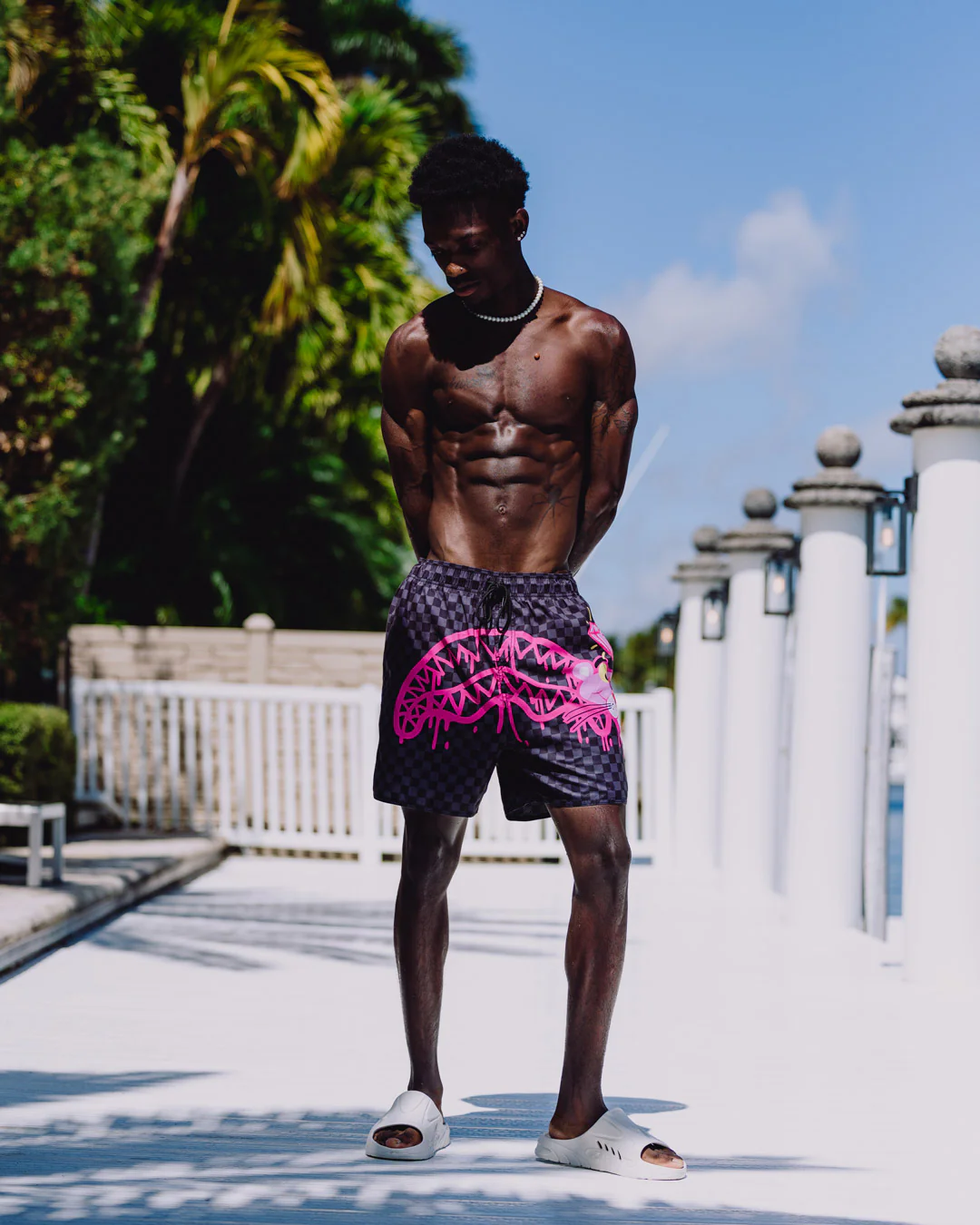SPRAYGROUND - PINK PANTHER SWIM SHORTS - 910SWM2067