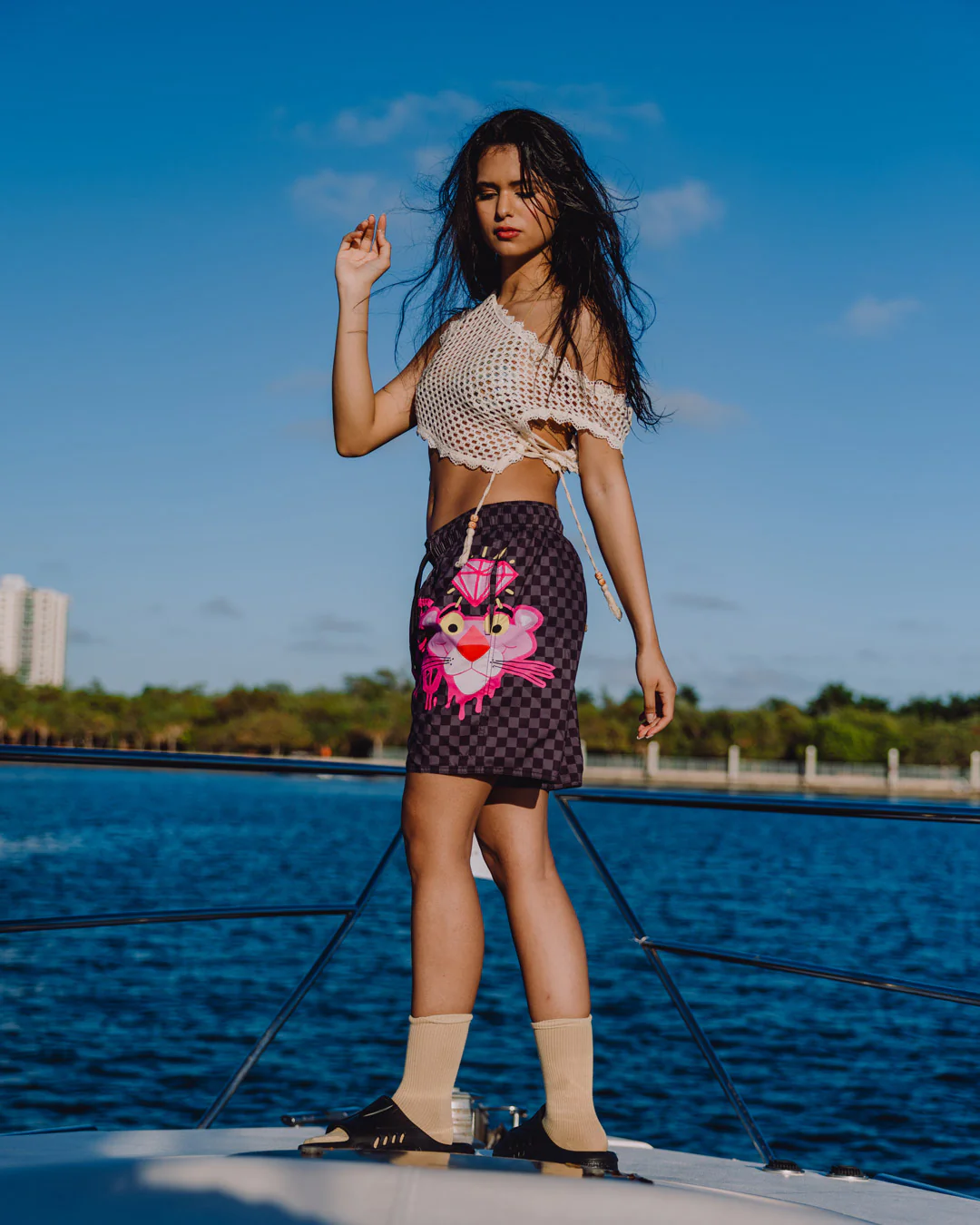 SPRAYGROUND - PINK PANTHER SWIM SHORTS - 910SWM2067