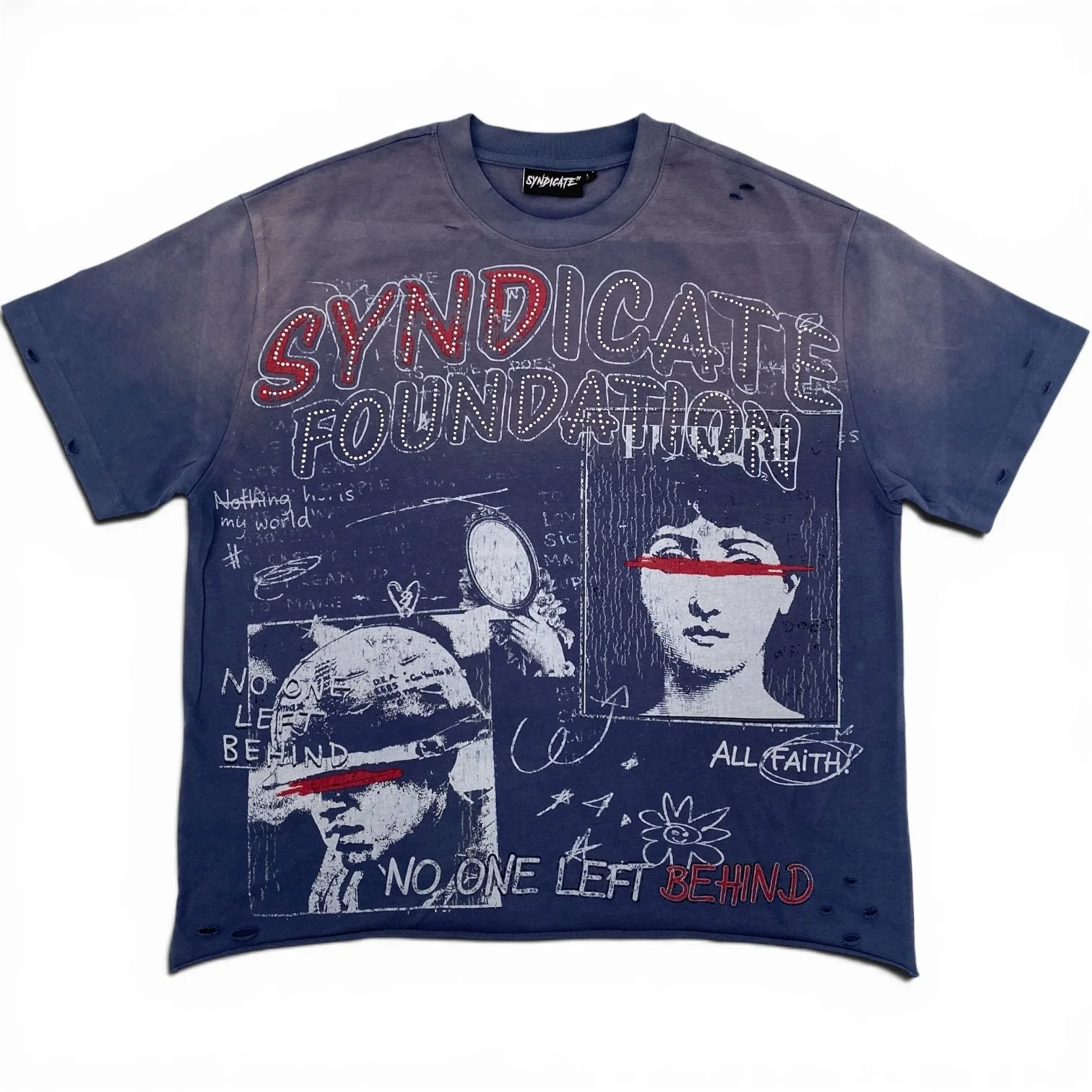 SYNDICATE - LEFT BEHIND TEE (NVY)