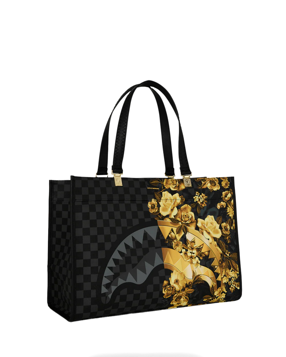 SPRAYGROUND - GOLD FLORAL / BILLIONAIRE BLOOM TORTUGA TOTE - 910T9007NSZ