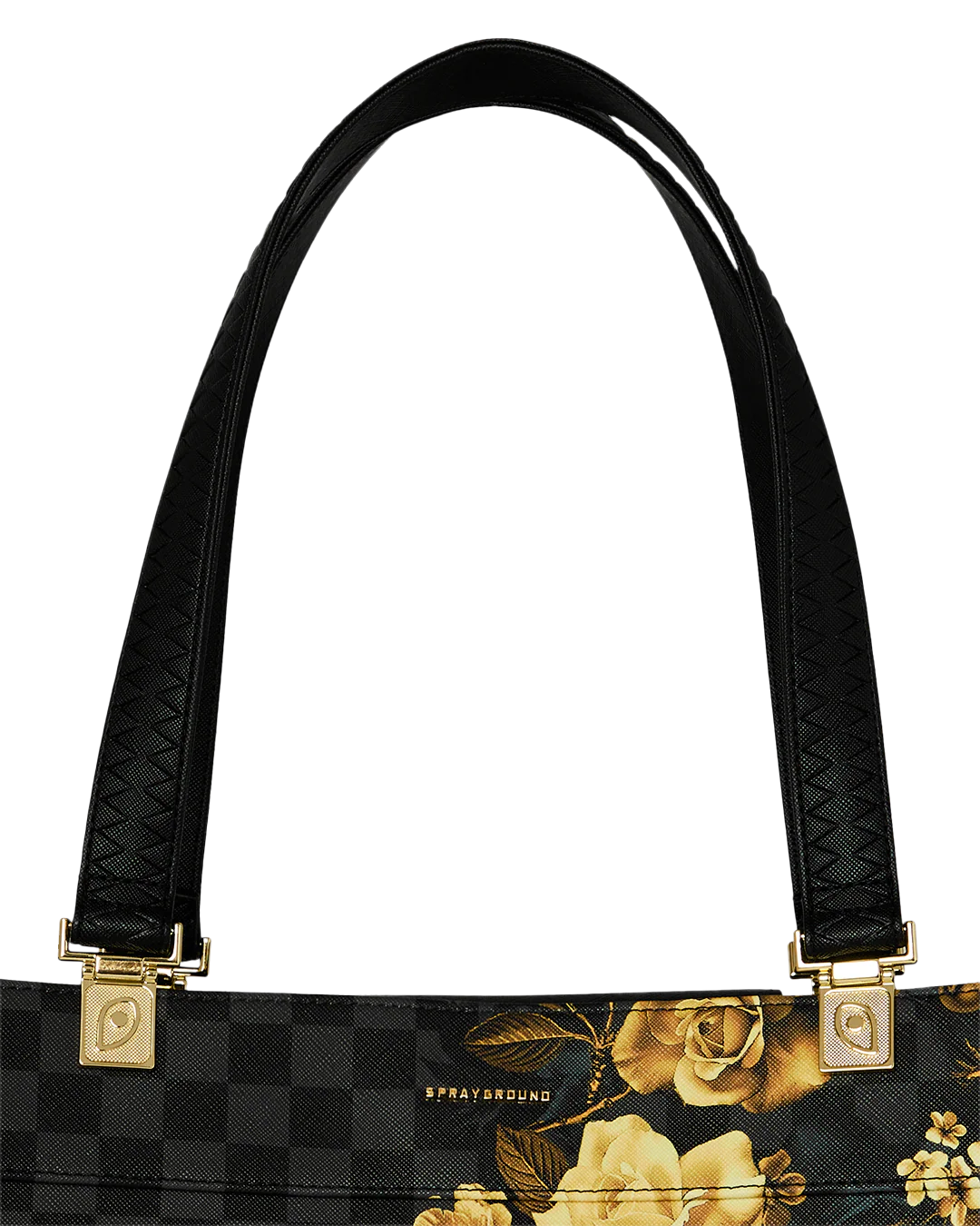 SPRAYGROUND - GOLD FLORAL / BILLIONAIRE BLOOM TORTUGA TOTE - 910T9007NSZ