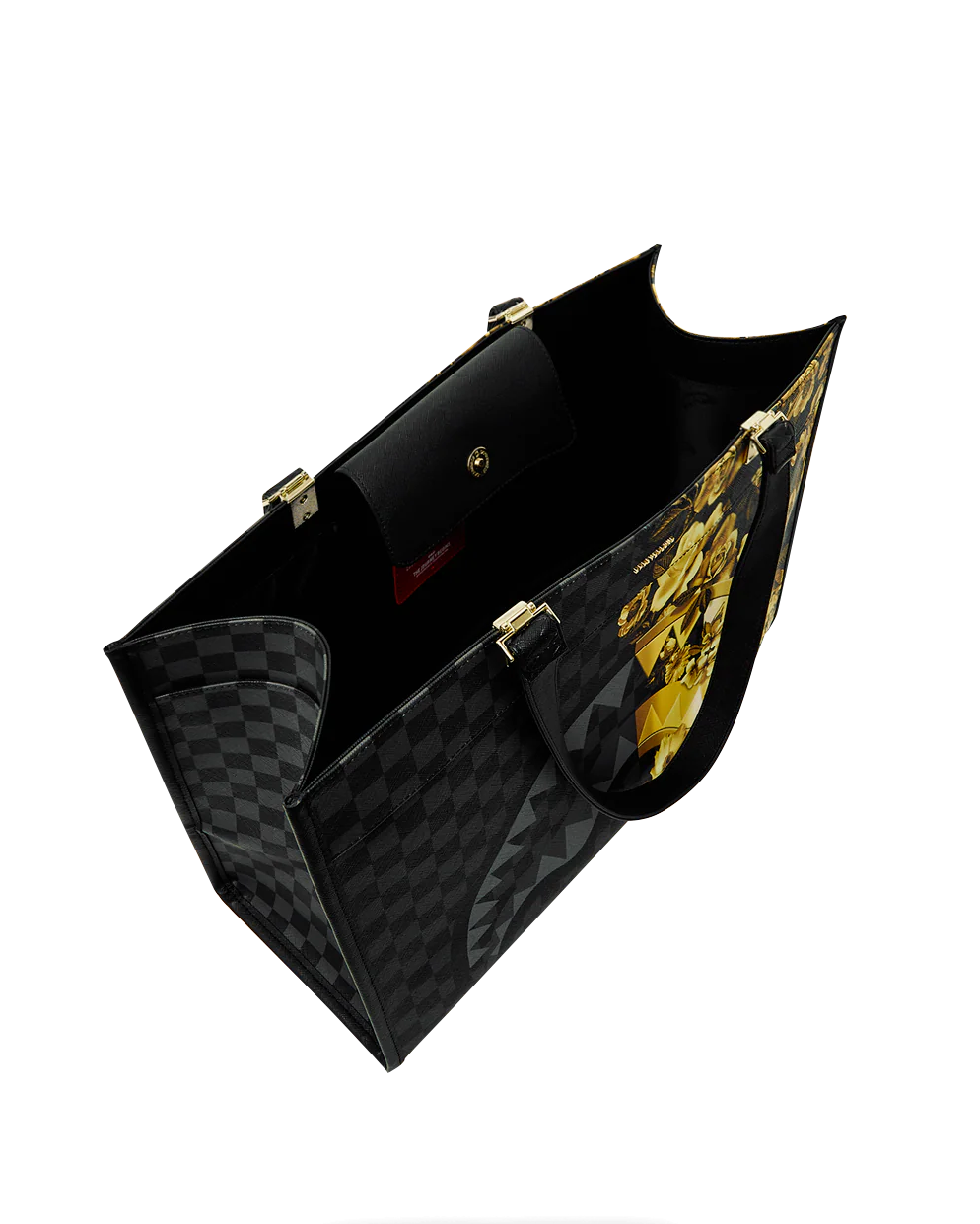 SPRAYGROUND - GOLD FLORAL / BILLIONAIRE BLOOM TORTUGA TOTE - 910T9007NSZ