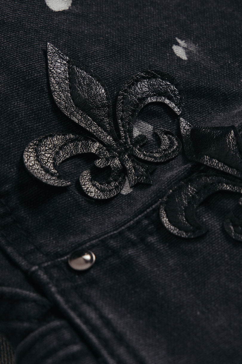 MNML - TORN FLEUR DOUBLE KNEE PANTS