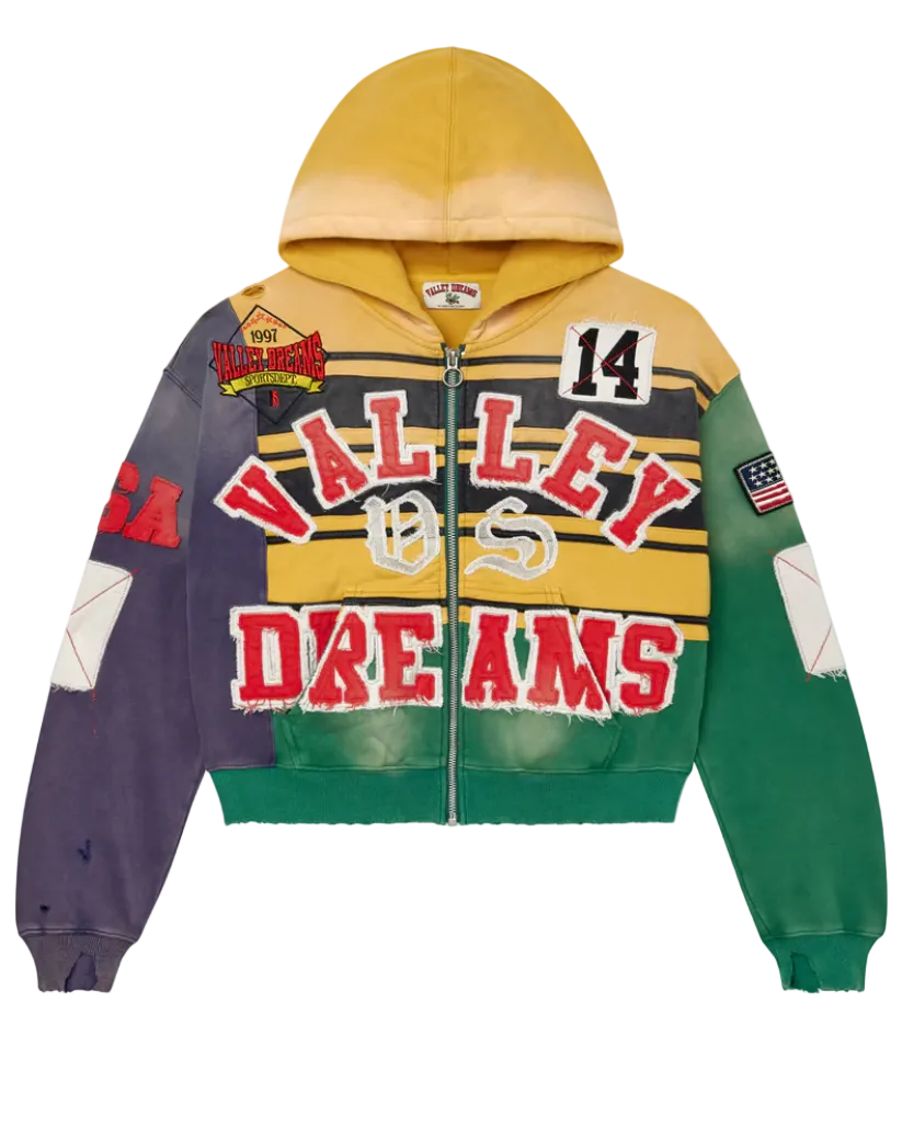 VALE - COLLAGE ZIP-UP (MARDIS GRAS)