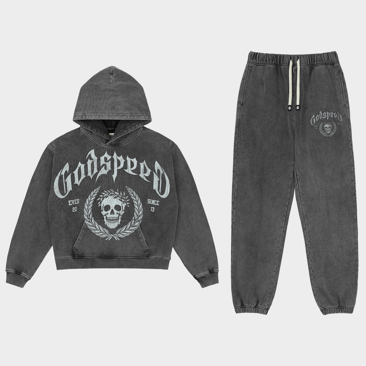 GODSPEED - VICTOR CREST SWEATSUIT - GREY