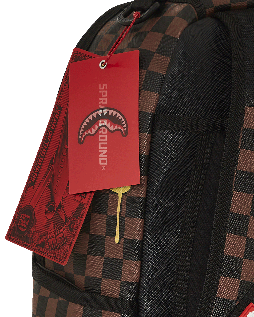 Sprayground - Richie Rich Paint The Shark Gold Backpack