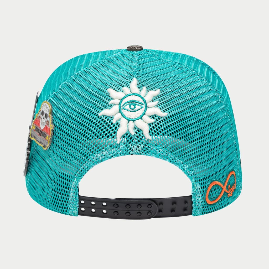 Godspeed - GS Forever Trucker Hat - Turquoise & Black