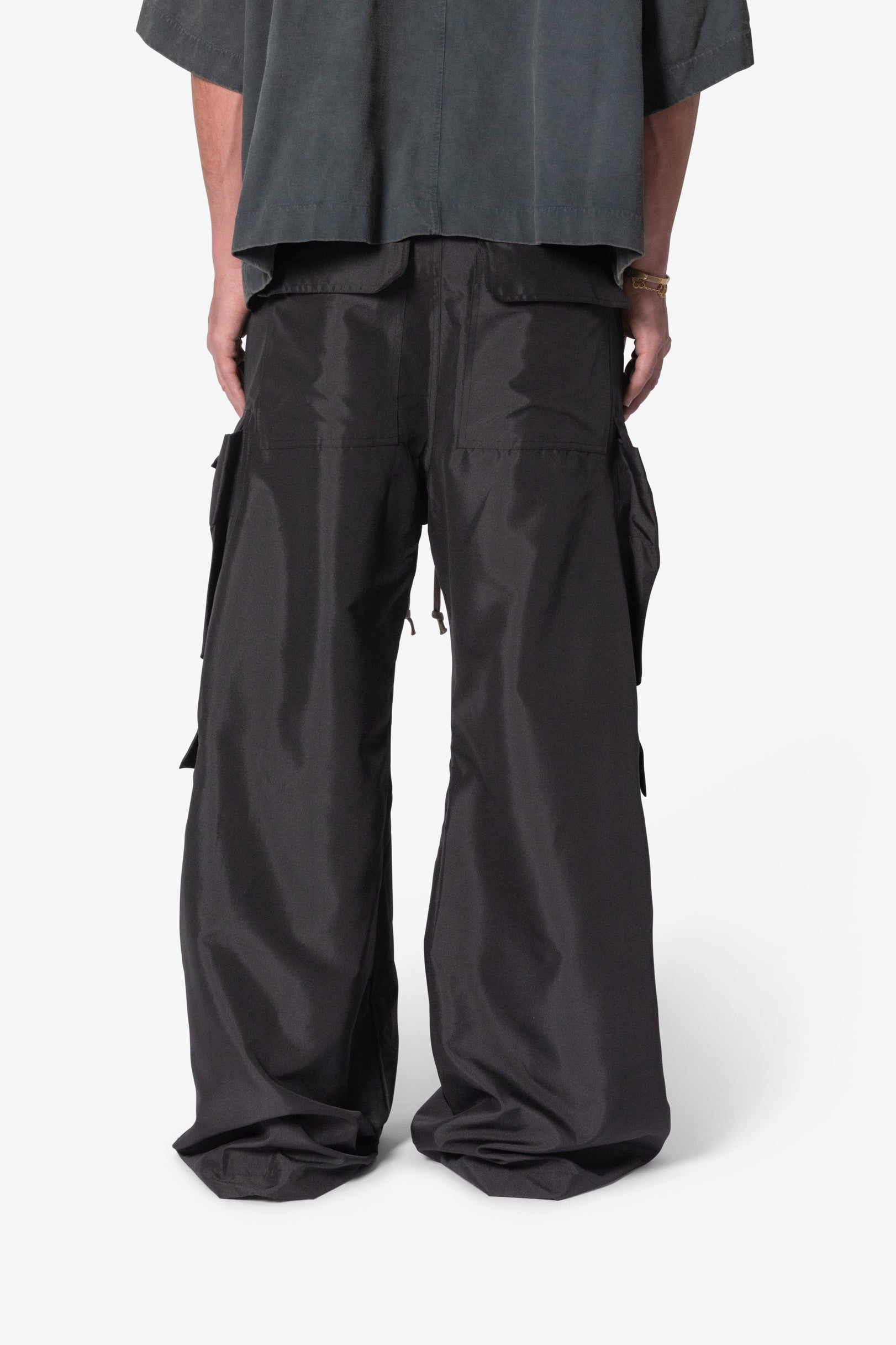MNML - RAVE DOUBLE CARGO PANTS - BLACK