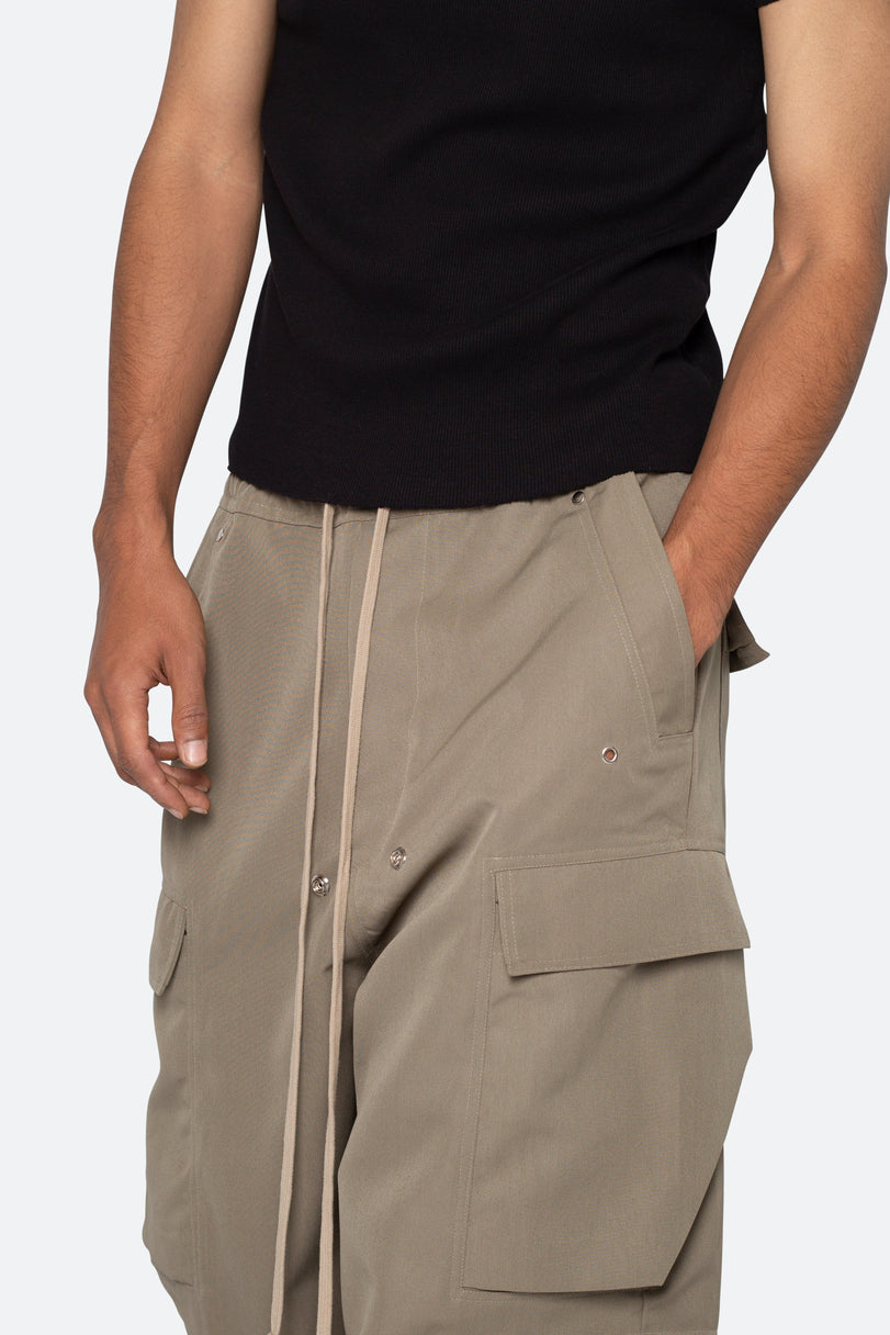 MNML - RAVE DOUBLE CARGO PANTS - OLIVE