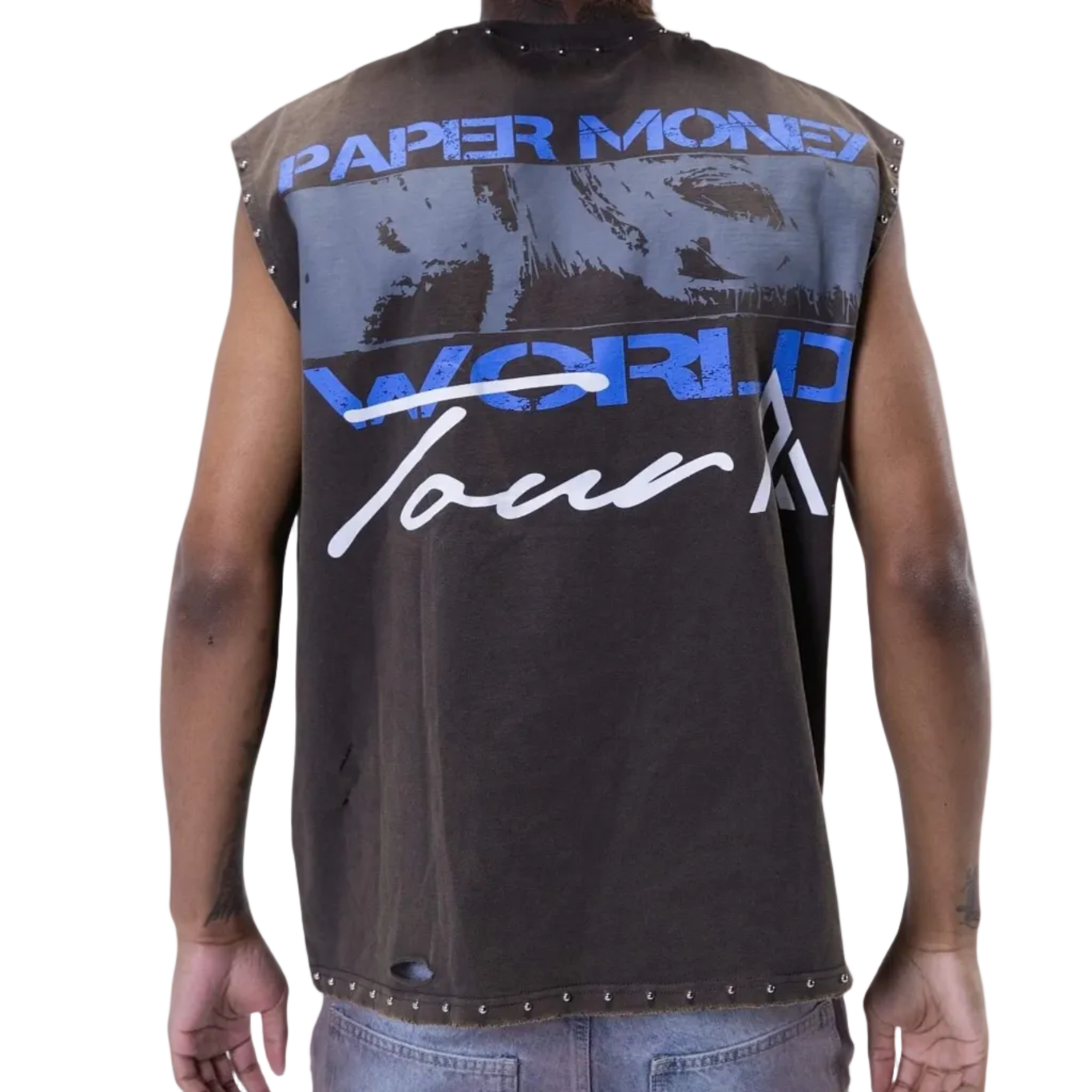 PAPER MONEY - R2R WORLD TOUR SLEEVELESS TEE