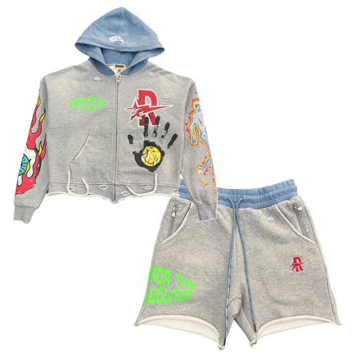 ROUGH PLAY - COSMIC EYE SHORT SET
