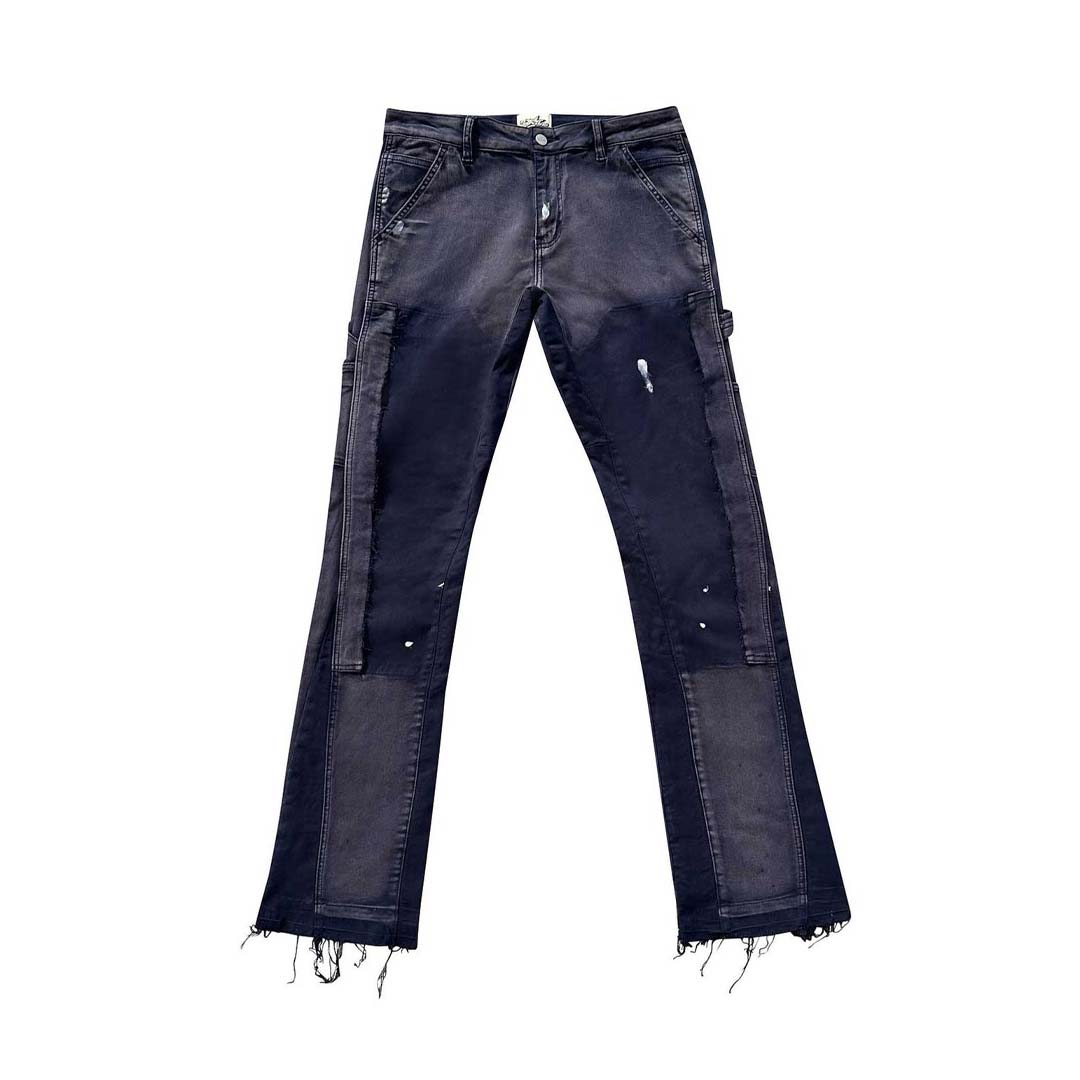 TRIPLE SEVENS - FLARED DENIM (NAVY)